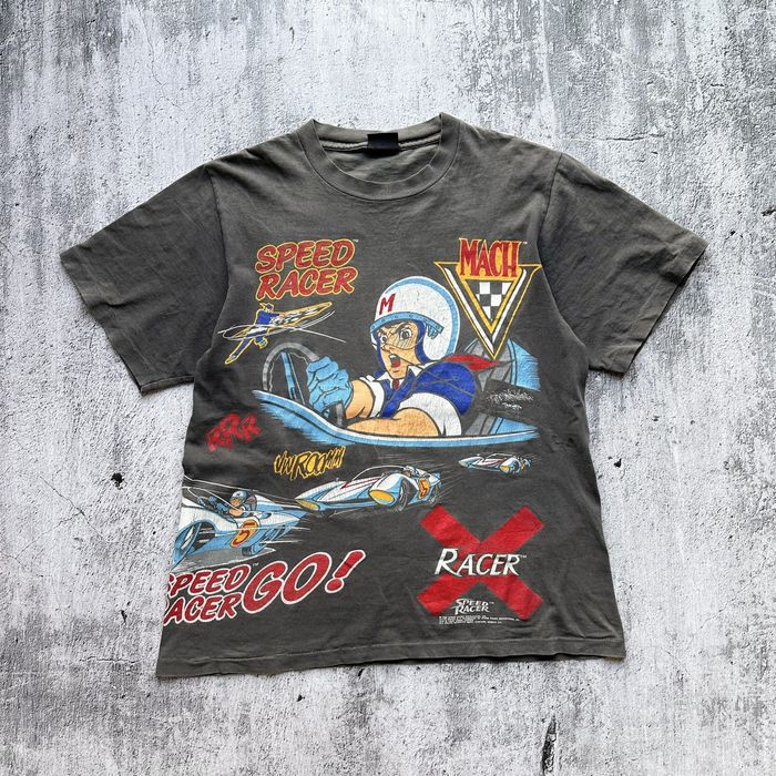 Vintage 90s Speed Racer All-Over Print T-Shirt | Grailed