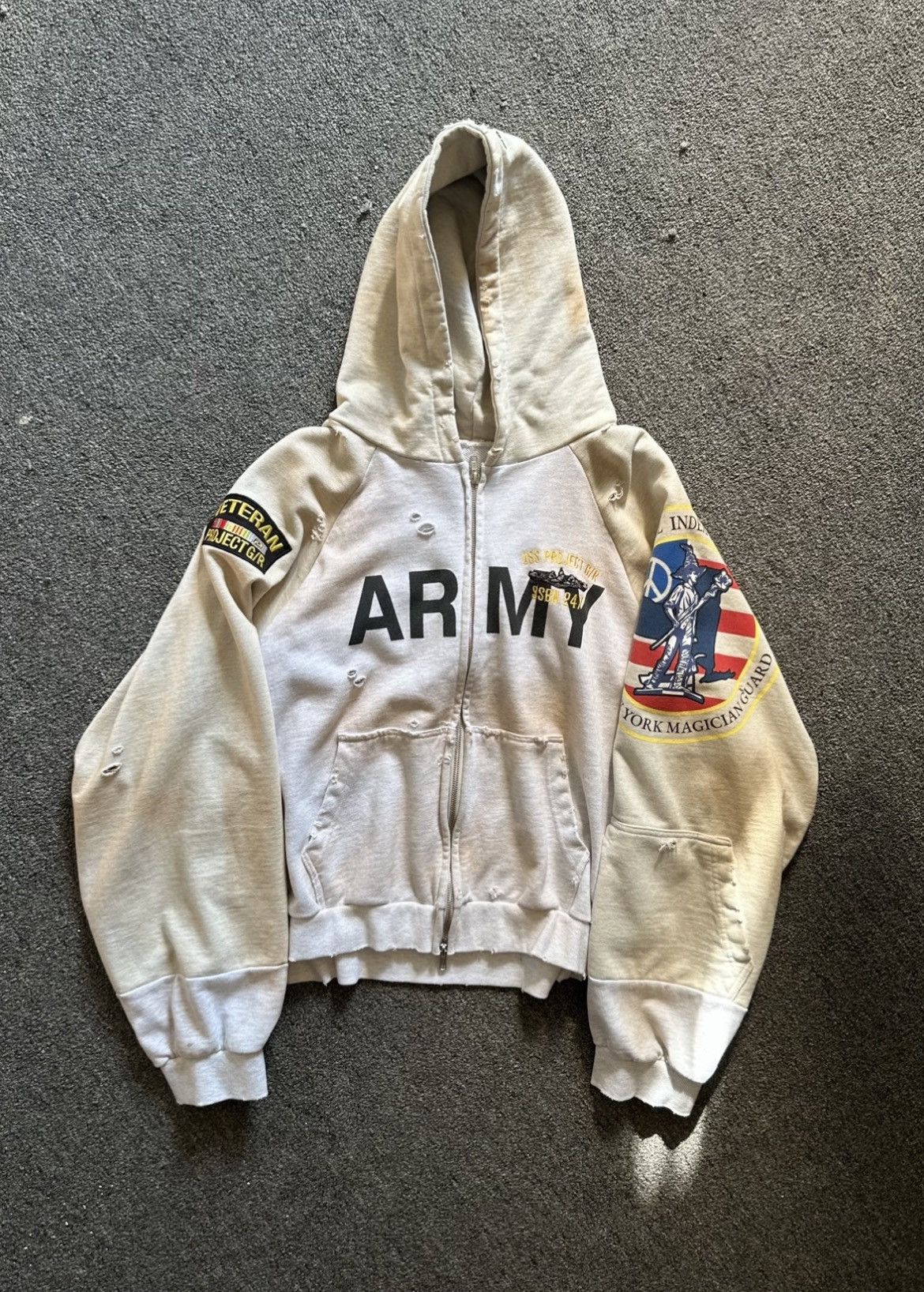 PROJECT G/R Project GR Exclusive NY Army Hoodie | Grailed