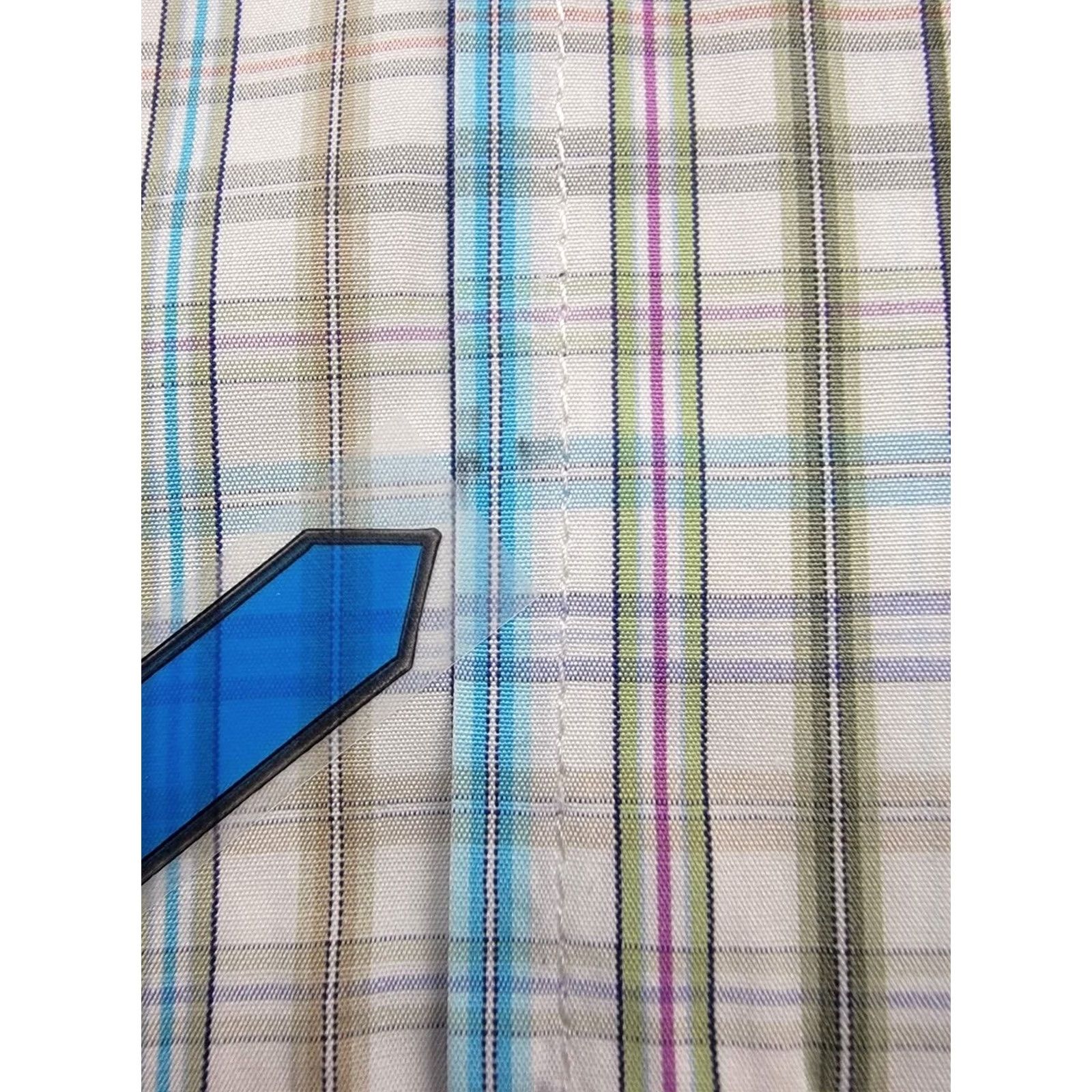 Etro Etro Button-Down Shirt Mens 40 Multicolor Plaid Long Sleeve Made in Italy Size US L / EU 52-54 / 3 - 4 Thumbnail