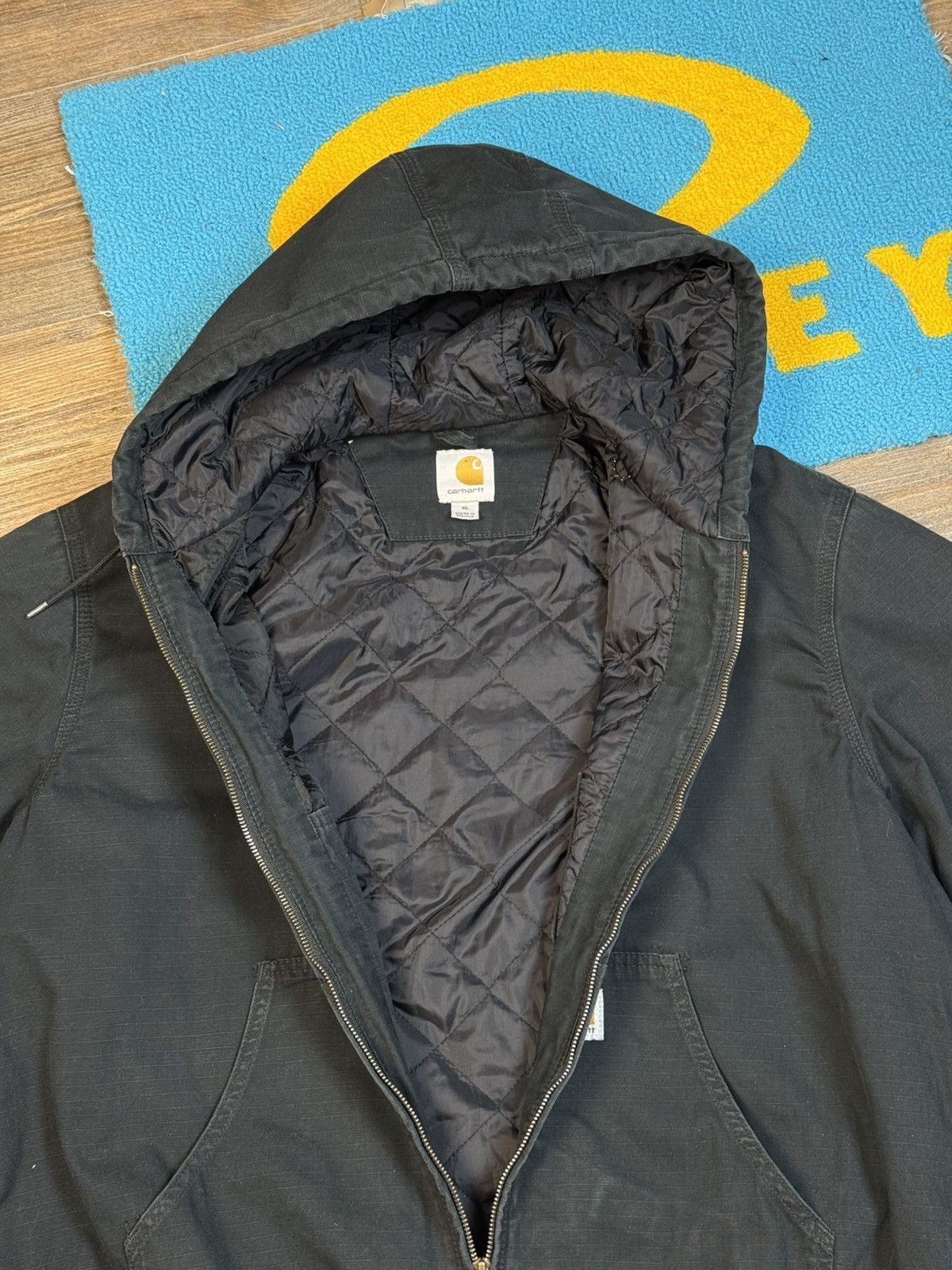 Carhartt × Vintage Vintage Carhartt Active Jacket Blue Working Jacket Size US XL / EU 56 / 4 - 10 Thumbnail