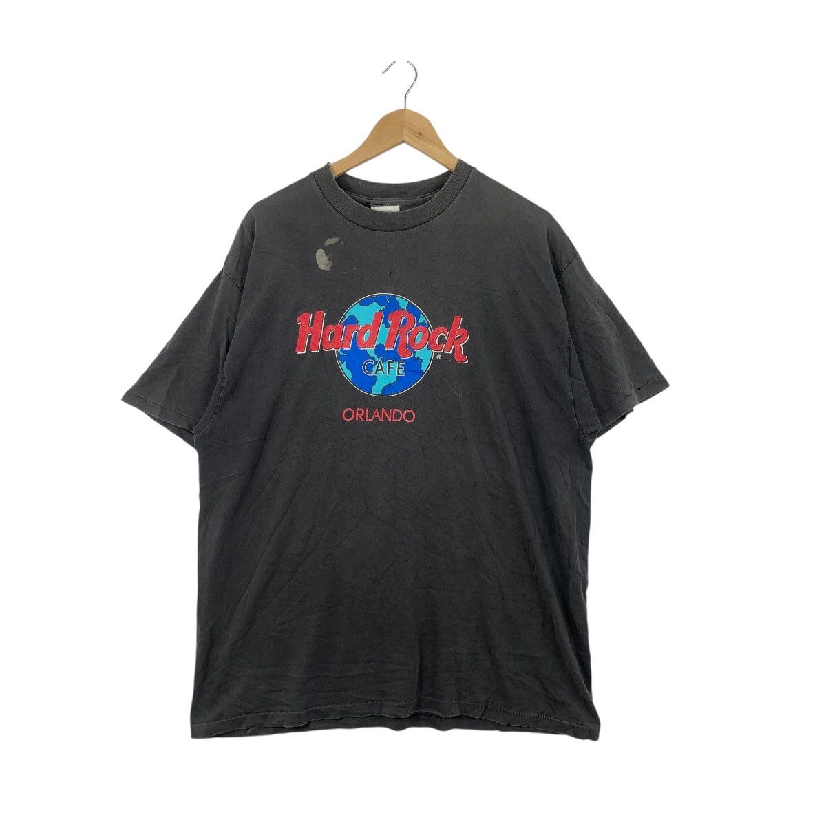 Hard Rock Cafe Vintage 1990s HARD ROCK CAFE Orlando Earth Logo Natural Sun Size US XL / EU 56 / 4 - 1 Thumbnail