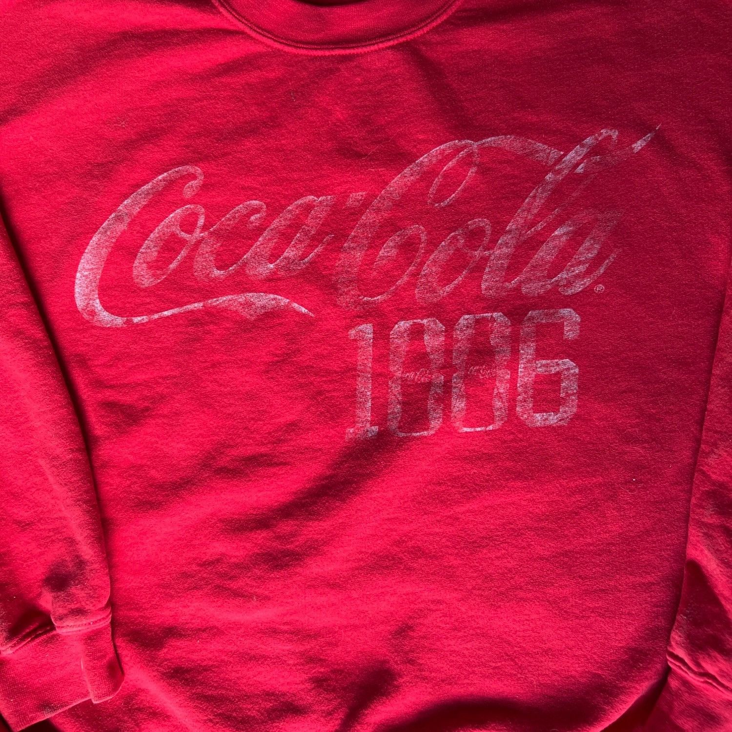Gildan Vintage Red Gildan Heavy Blend Coca-Cola 1906 Sweatshirt Tro Size US L / EU 52-54 / 3 - 3 Thumbnail