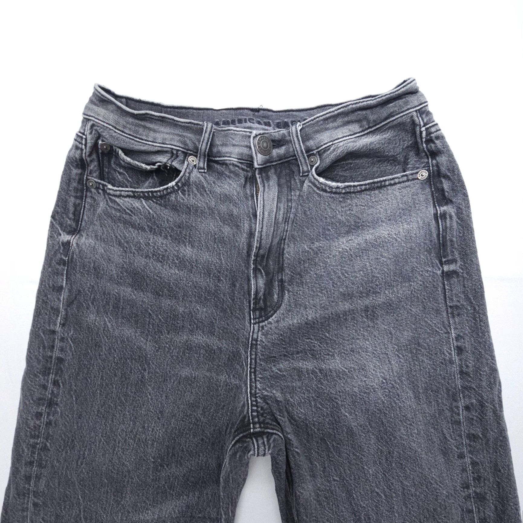 American Eagle Outfitters American Eagle Outfitters Jeans Womens 6 Black High Rise Wide Leg Baggy Skater Boho Womens Size 28" / US 6 / IT 42 - 3 Thumbnail