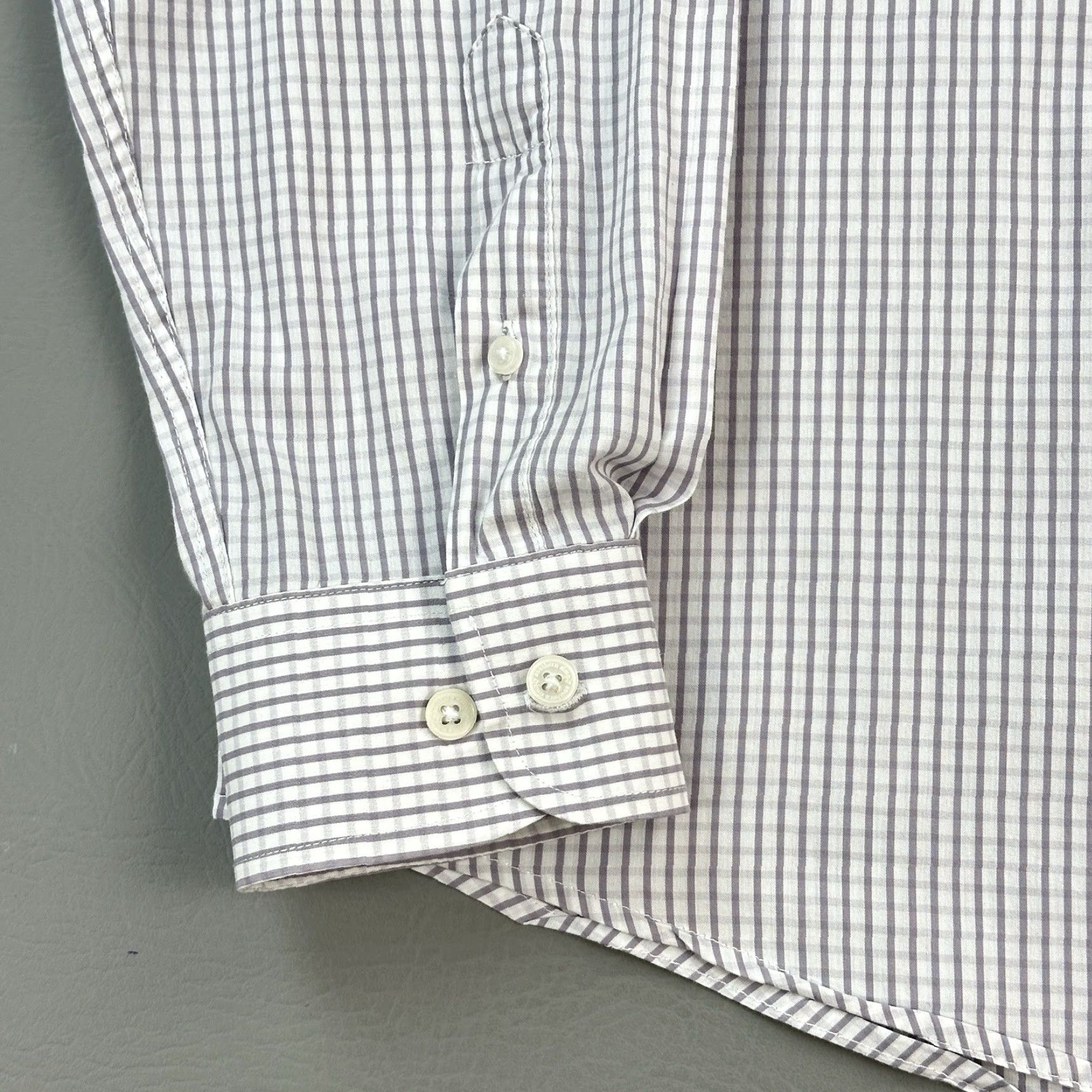 Vintage Simply Southern Shirt Mens 2XL White Check Long Sleeve Stretch Turtle Logo Preppy Size US XXL / EU 58 / 5 - 2 Thumbnail
