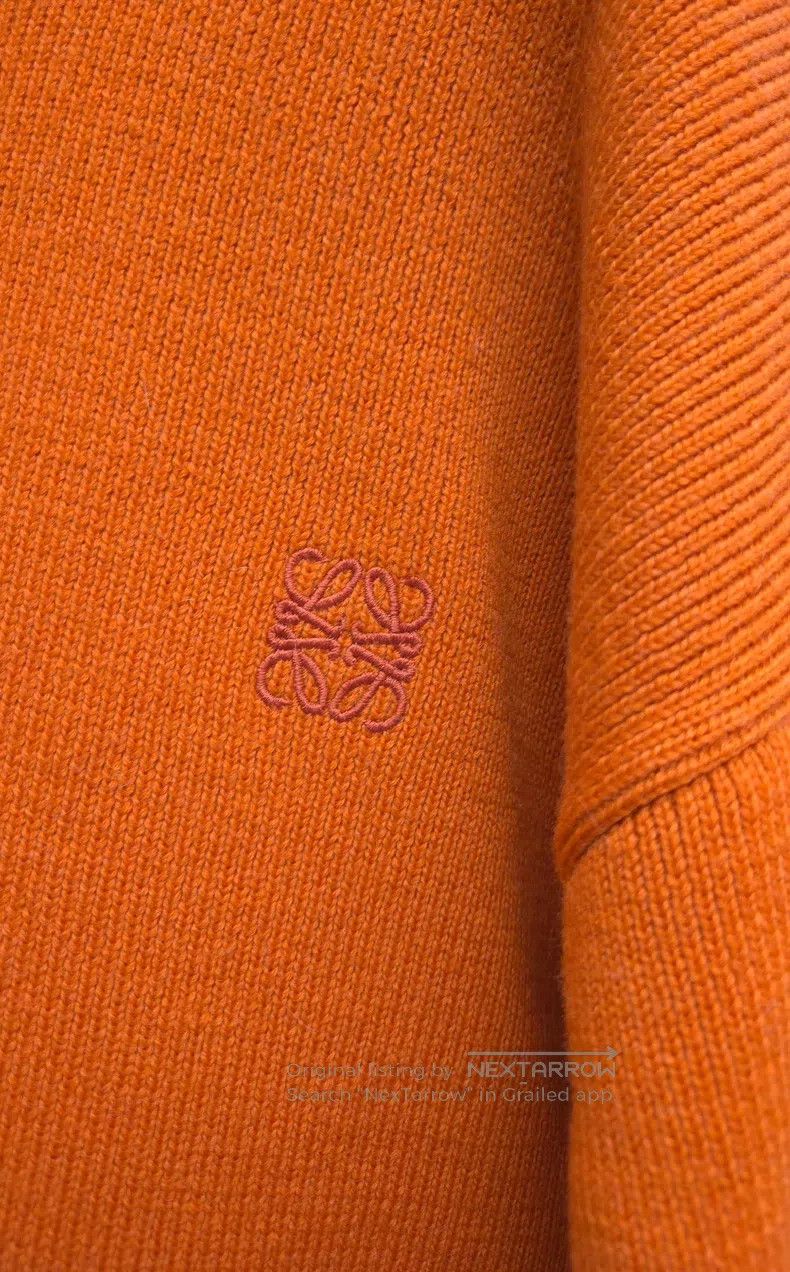 Loewe Loewe Orange logo embroidered sweater Size S / US 4 / IT 40 - 6 Thumbnail