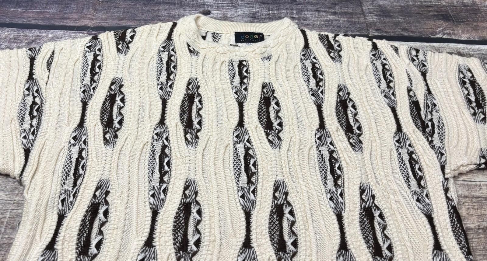 Coogi Coogi Sweater Mens 2XL Cotton 3D Knit Biggie Short Sleeve Size US XXL / EU 58 / 5 - 5 Thumbnail