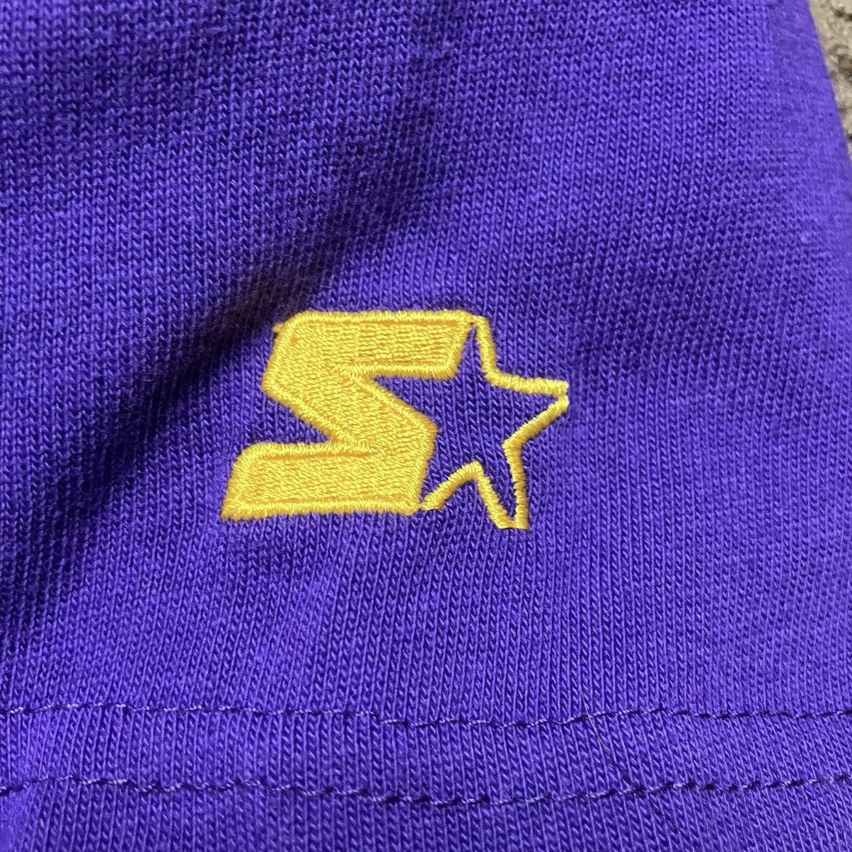 NBA × Starter STARTER Los Angeles Lakers Baseball Style Jersey NWT Size US L / EU 52-54 / 3 - 8 Thumbnail