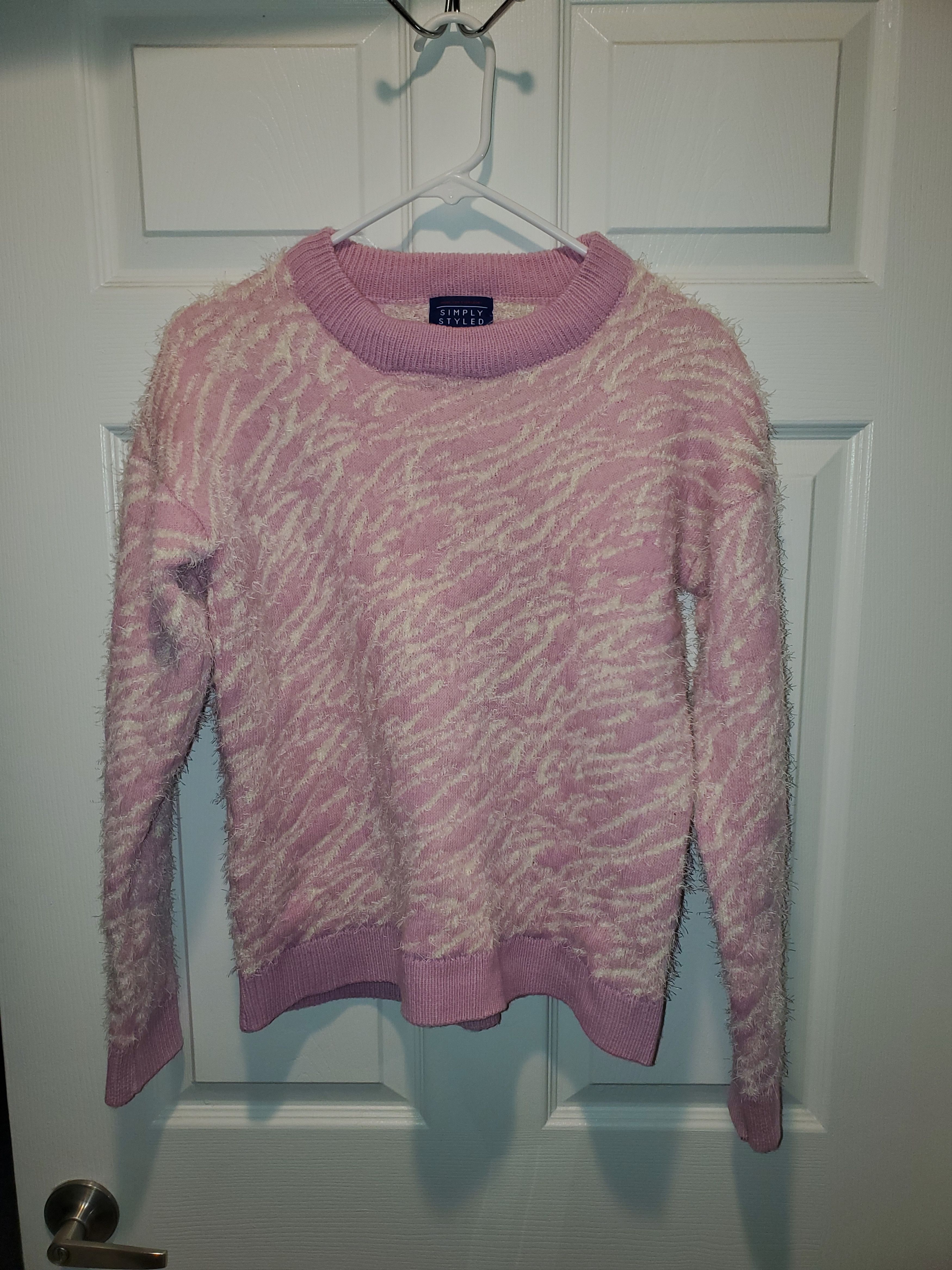 Other Simply Styled Zebra Pattern Soft + Fuzzy Sweater-size M Size M / US 6-8 / IT 42-44 - 1 Thumbnail