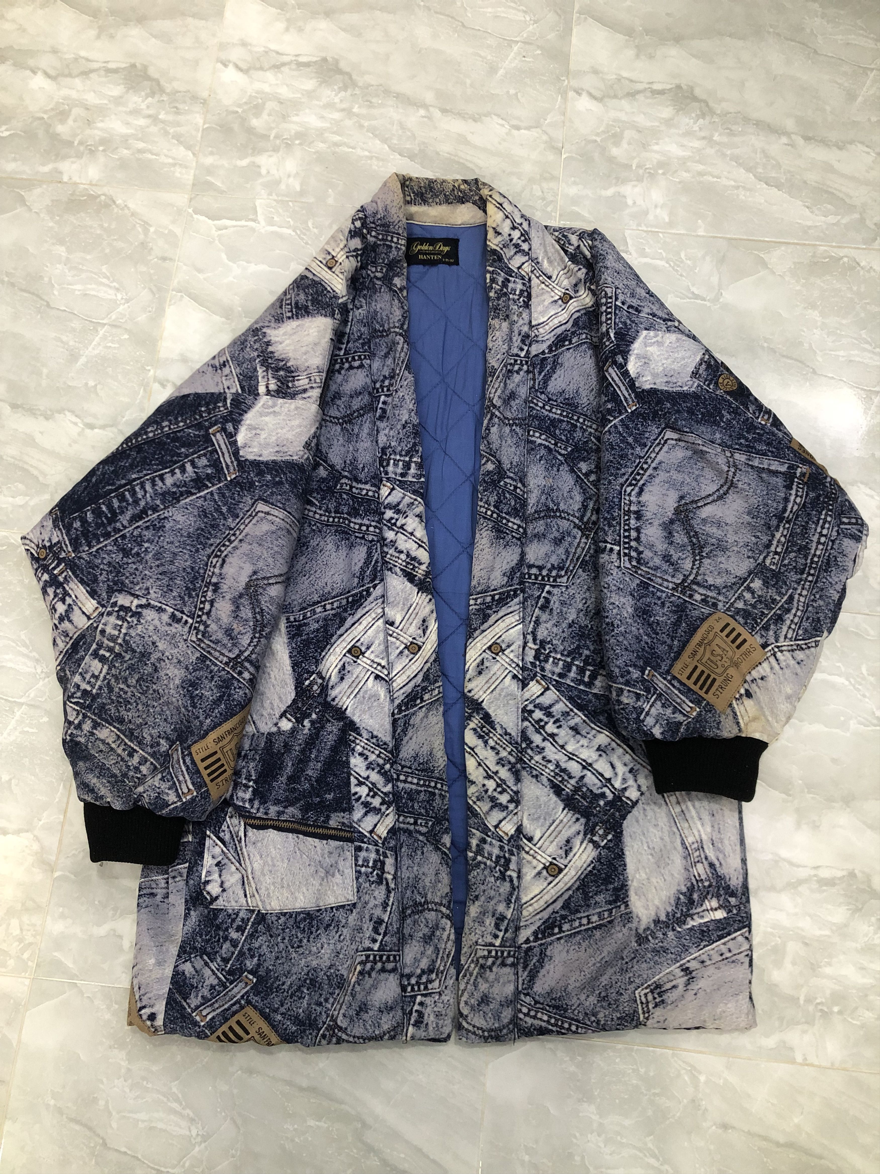Japanese Brand Golden Days HANTEN Patchwork Jacket Size US L / EU 52-54 / 3 - 12 Thumbnail