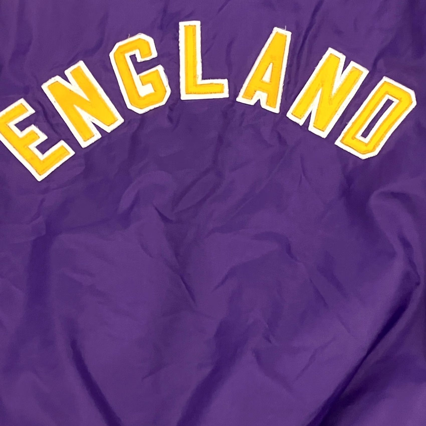 Vintage VINTAGE DeLong Jacket Mens Medium Purple Satin Bomber Varsity 90s Made in USA Size US M / EU 48-50 / 2 - 6 Thumbnail