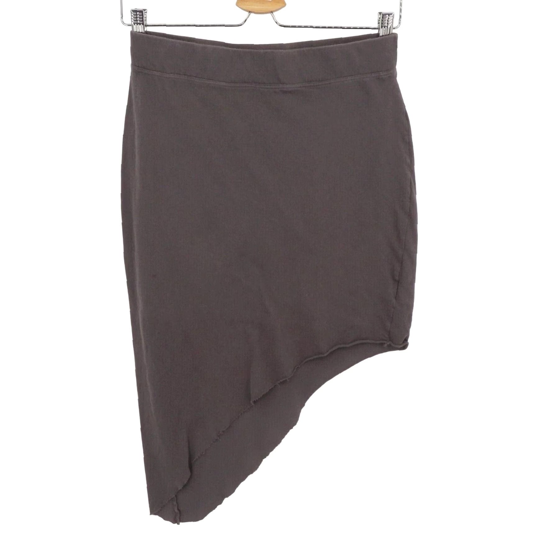 Frank & Eileen Frank & Eileen Skirt Women S Cotton Gray Asymmetrical Hem Straight & Pencil Pull On Short Vintage No Size 28" / US 6 / IT 42 - 2 Thumbnail