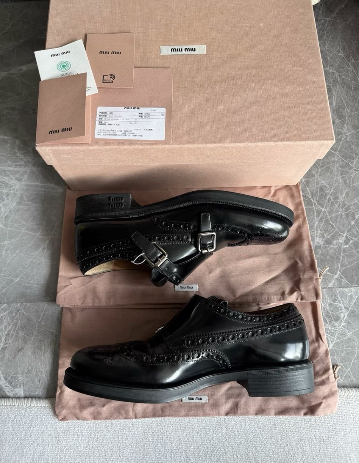Miu Miu Miu Miu x Church's Oxfords & Loafers K6 Size US 8.5 / IT 38.5 - 6 Thumbnail