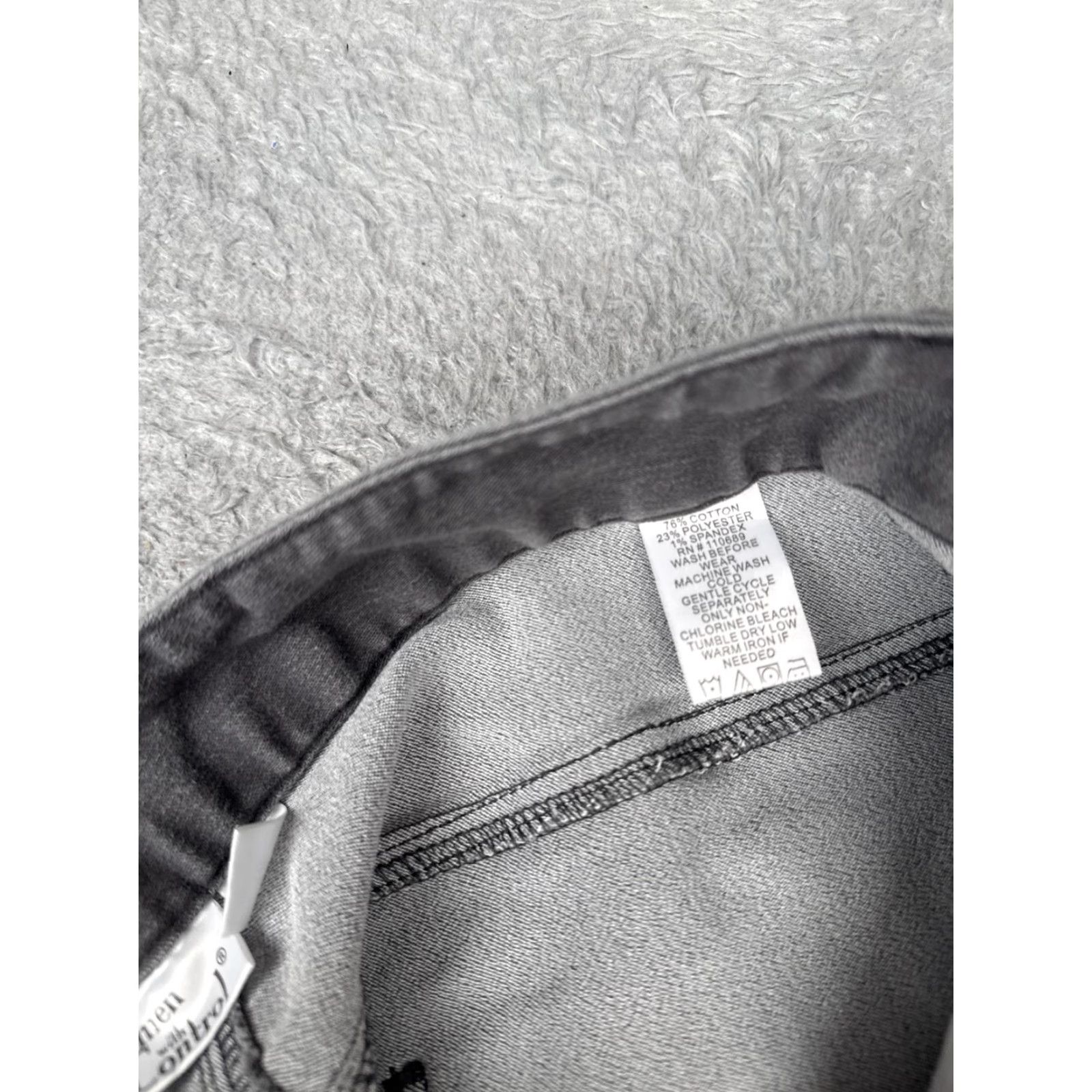 Vintage Women with Control Jeans Womens 16 Charcoal High Rise 34x31 Straight 5-Pocket Denim Cotton Blend Polyester Spandex VH 90s Vintage Womens Size 38" / US 16 / IT 52 - 7 Thumbnail