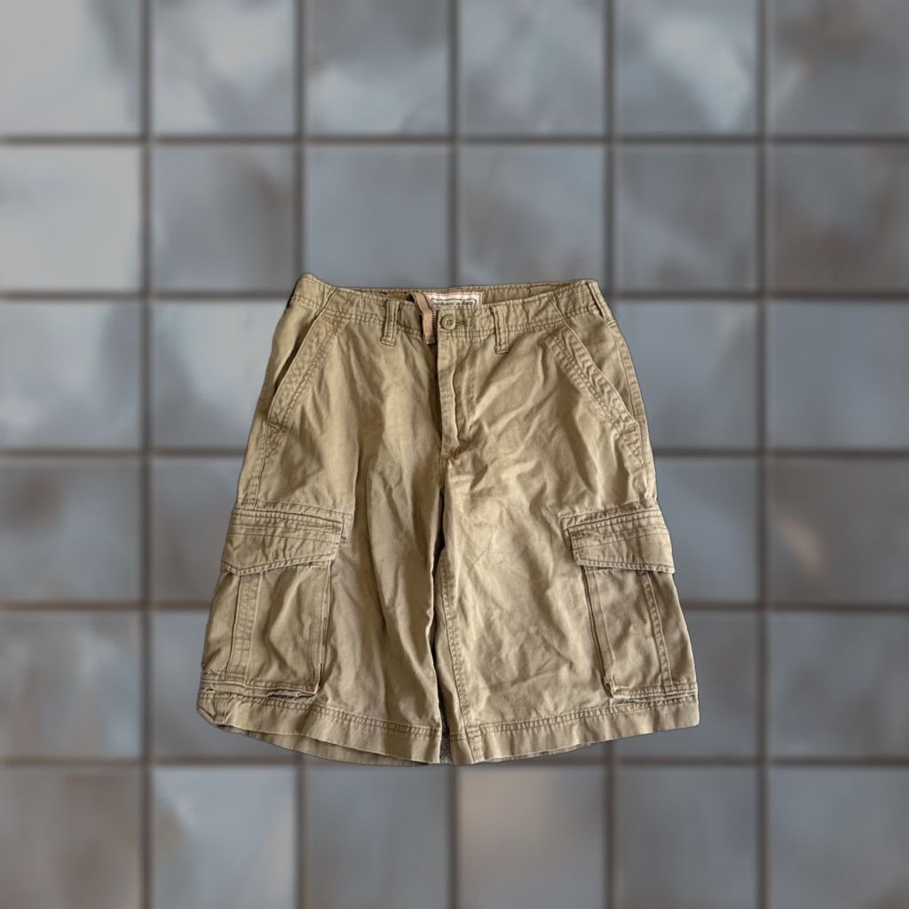 Vintage VINTAGE Urban Pipeline Cargo Shorts Men 31 Tan Multi Pockets Hip Hop Size US 31 - 1 Thumbnail