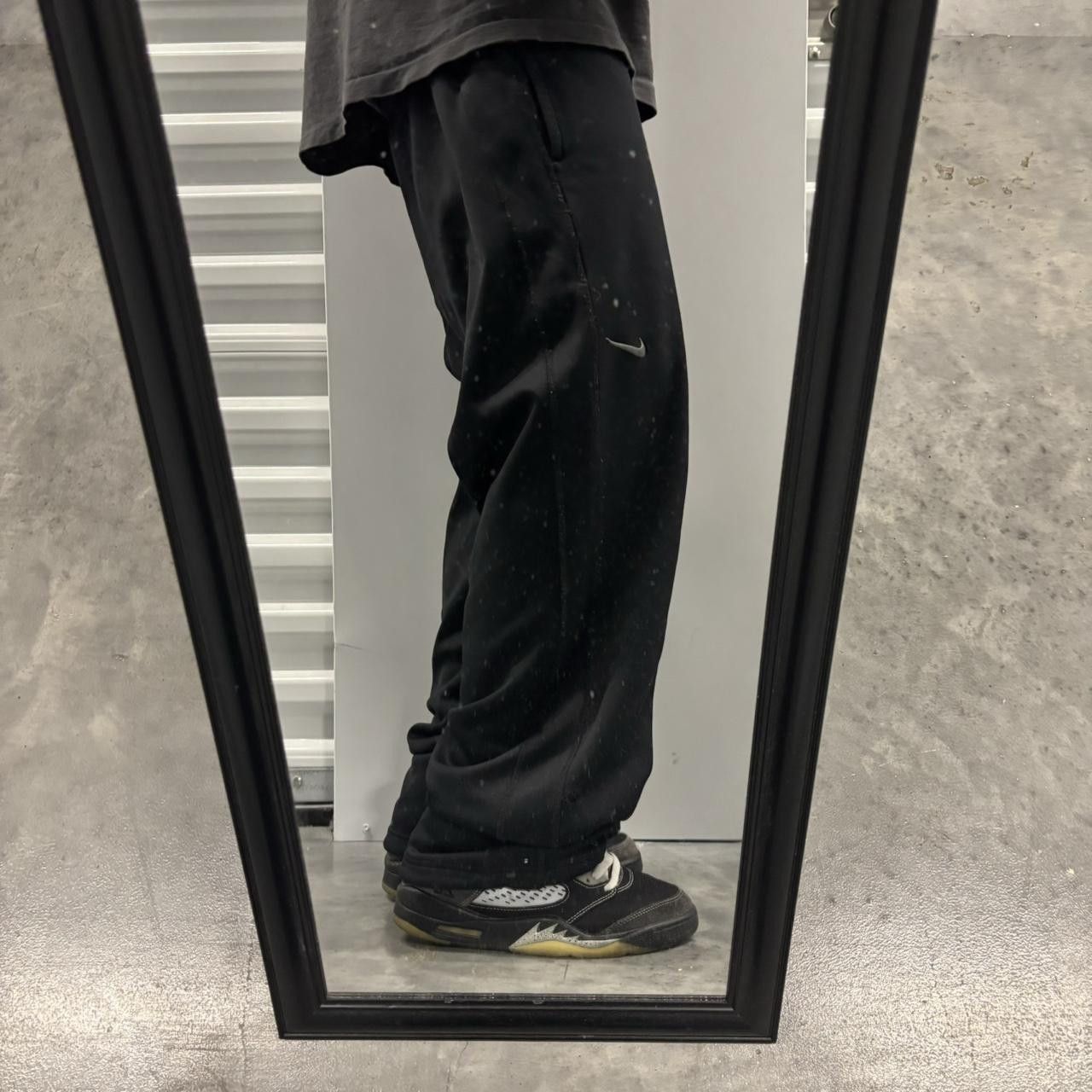 Japanese Brand × Nike × Vintage Crazy Vintage Y2K/2000s Baggy Black Nike Swoosh Streetwear Skater Essential Track Pants! Size US 34 / EU 50 - 2 Thumbnail