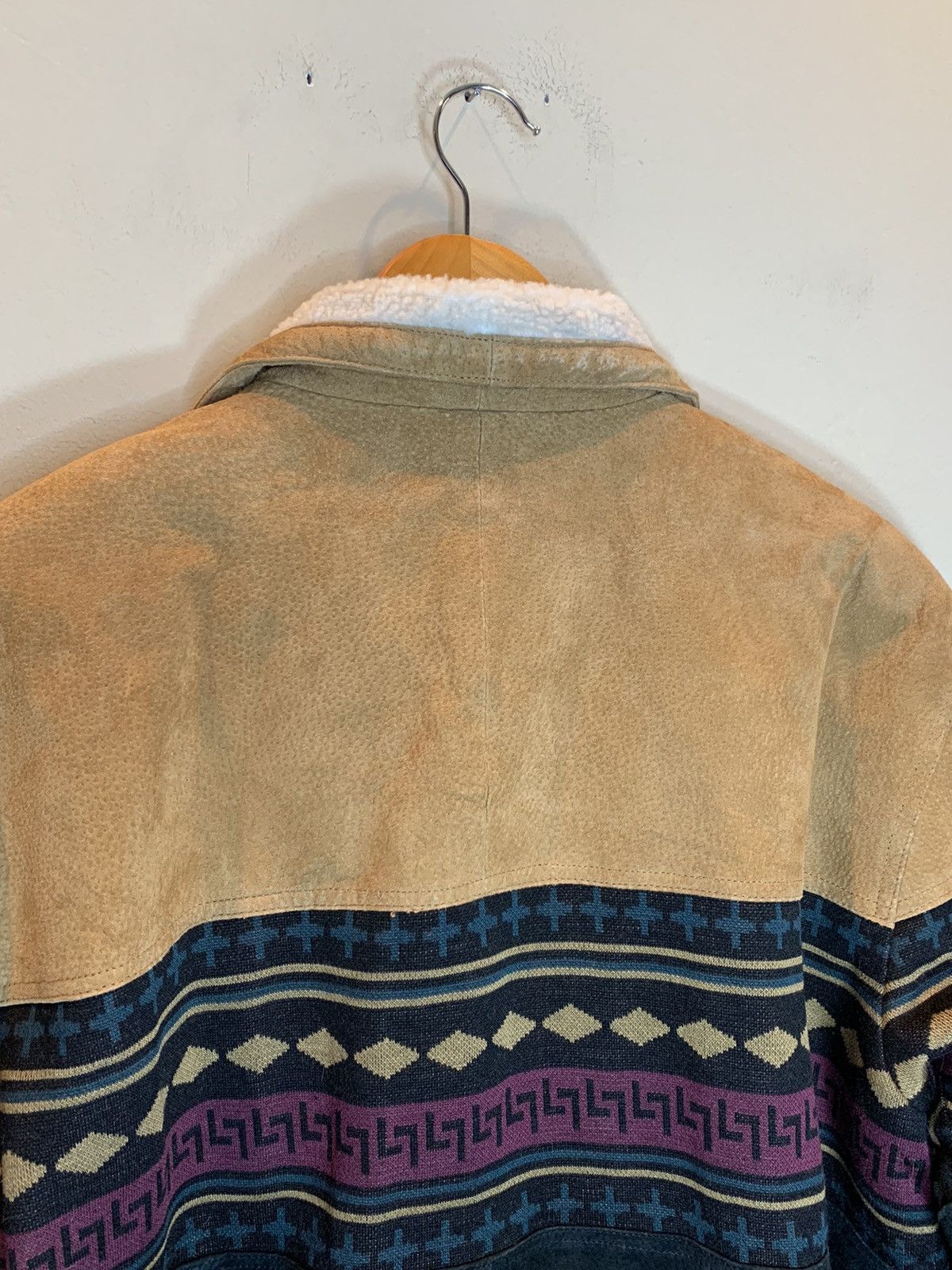 Vintage *RARE* Vintage Ferugini Aztec Leather Southwestern Jacket Size US L / EU 52-54 / 3 - 5 Thumbnail