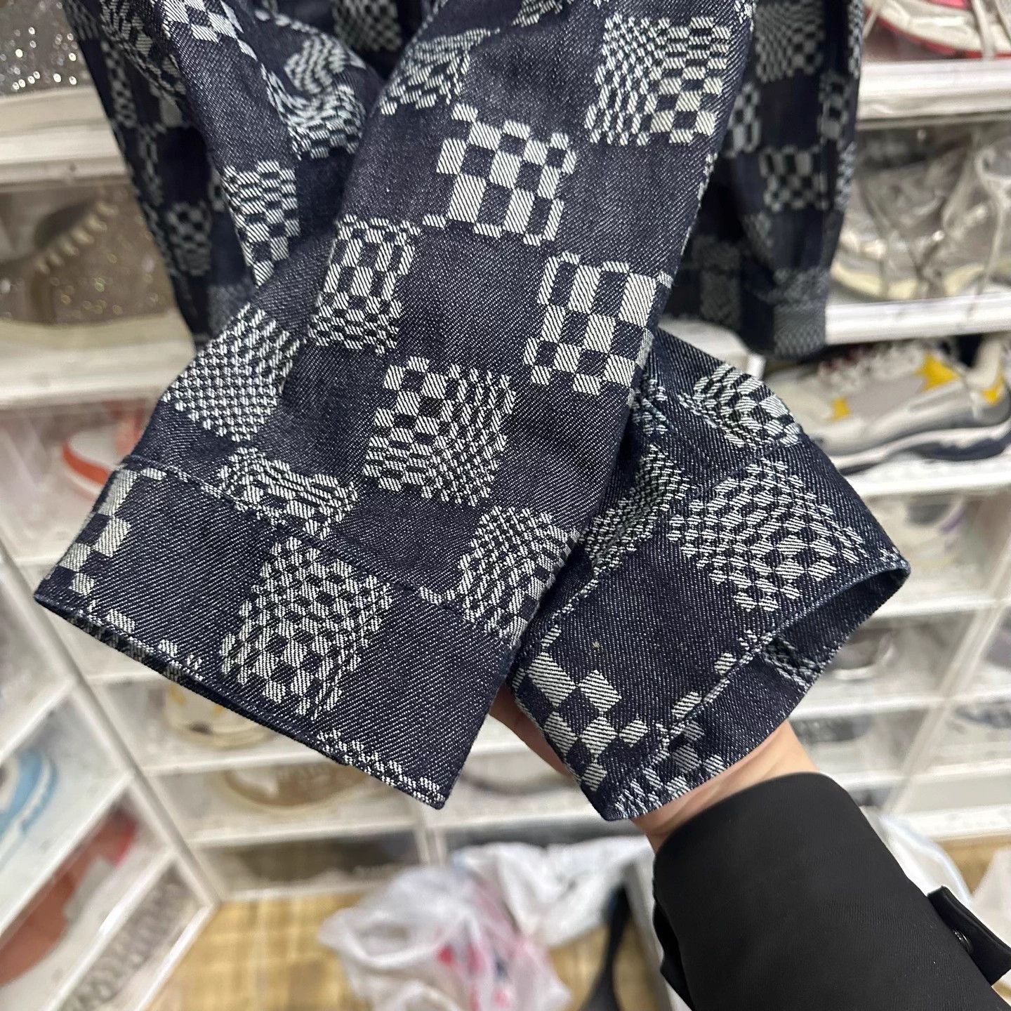 Louis Vuitton Checkered Single-Breasted Casual Long-Sleeve Denim Jacket Size US XXL / EU 58 / 5 - 4 Thumbnail