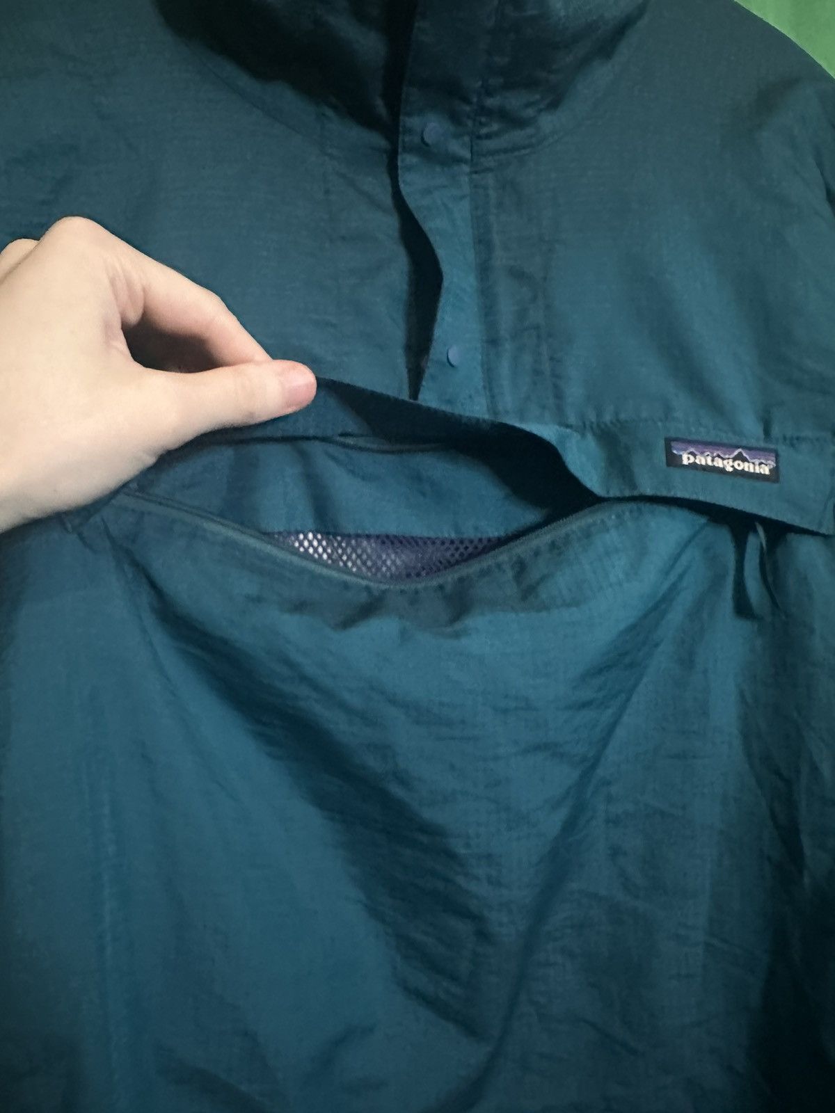 Patagonia × Vintage Hooded packable ripstop vintage parka jacket Size US L / EU 52-54 / 3 - 4 Thumbnail