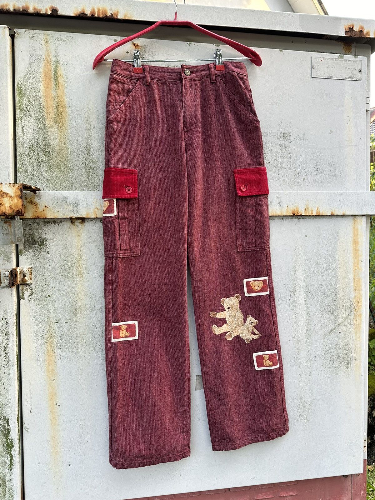 Pink House 👹Vintage Pink House PatchWork Jeans Size US 26 / EU 42 - 1 Thumbnail