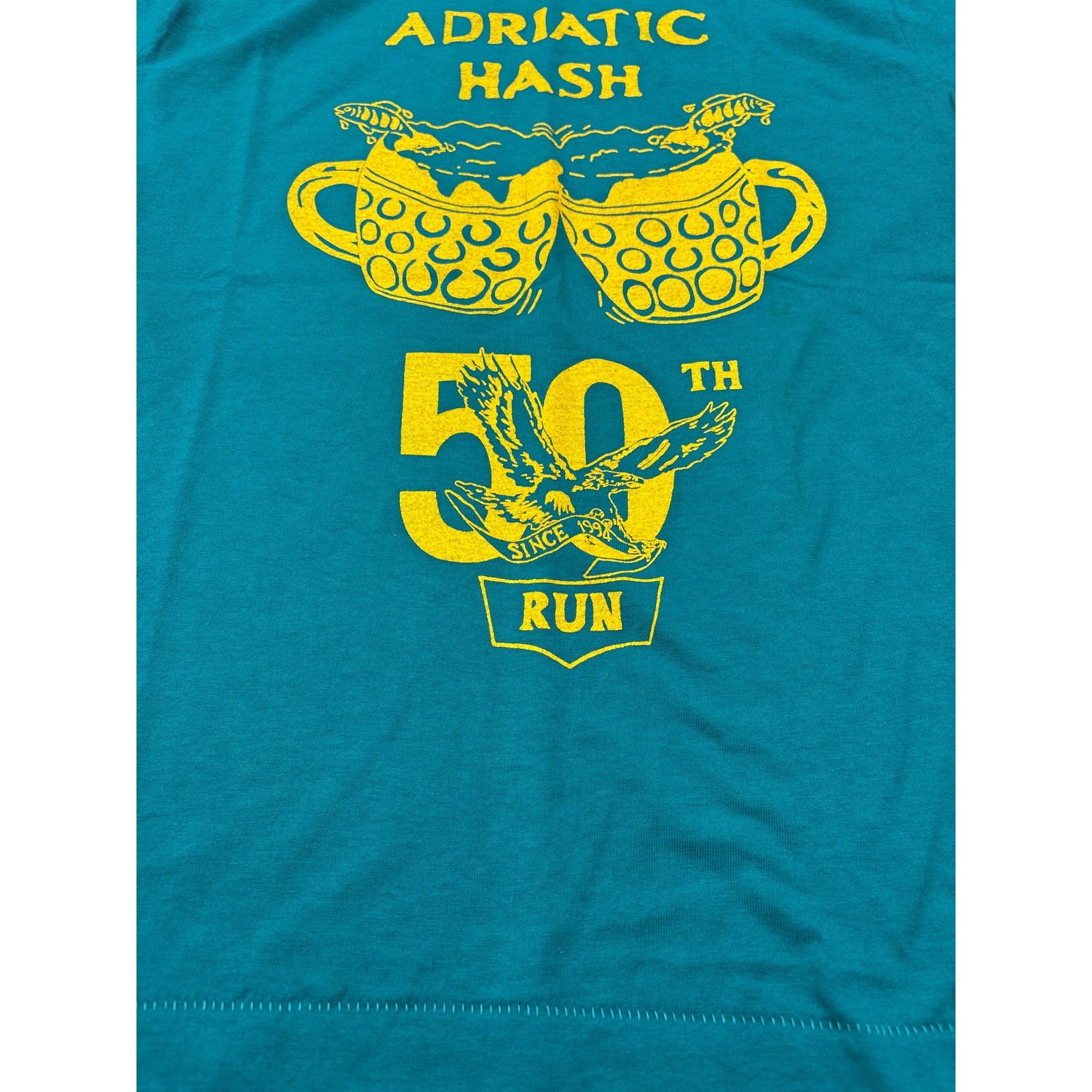 Fruit Of The Loom Vtg 1994 Adriatic Hash run 50th Medium Deadstock shirt Size US M / EU 48-50 / 2 - 3 Thumbnail