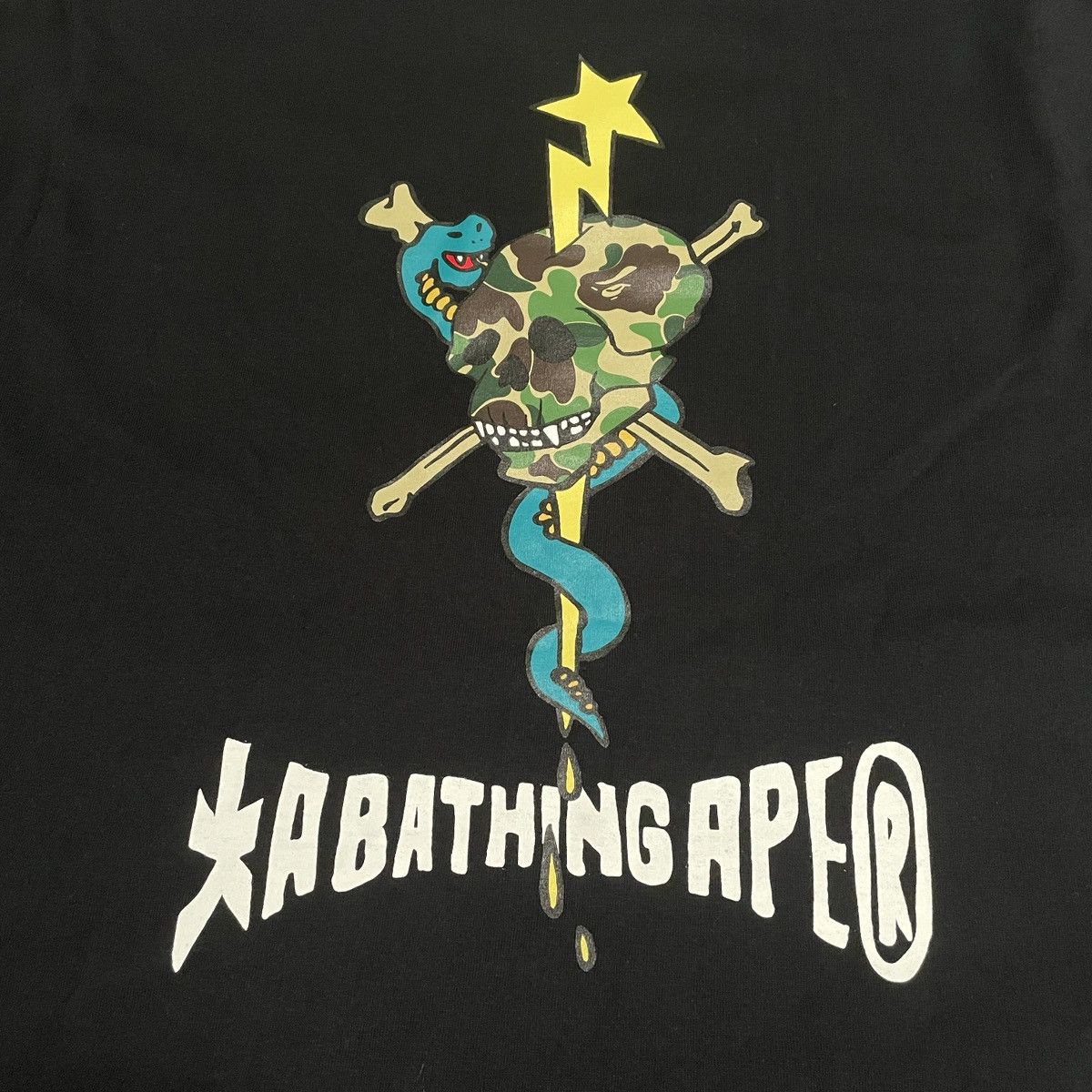Bape A Bathing Ape Skull Motif Tee 2024 FW M Size US M / EU 48-50 / 2 - 4 Thumbnail