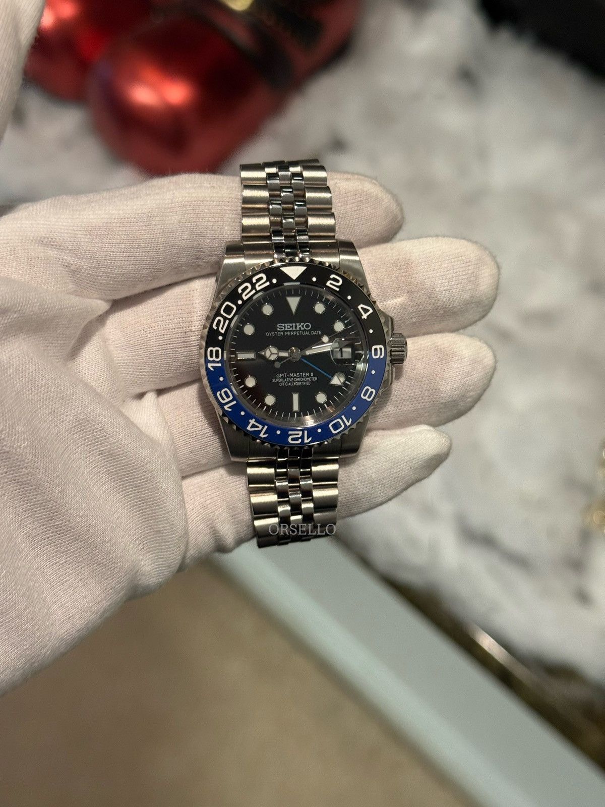 Seiko Seiko mod gmt batman watch Size ONE SIZE - 2 Thumbnail