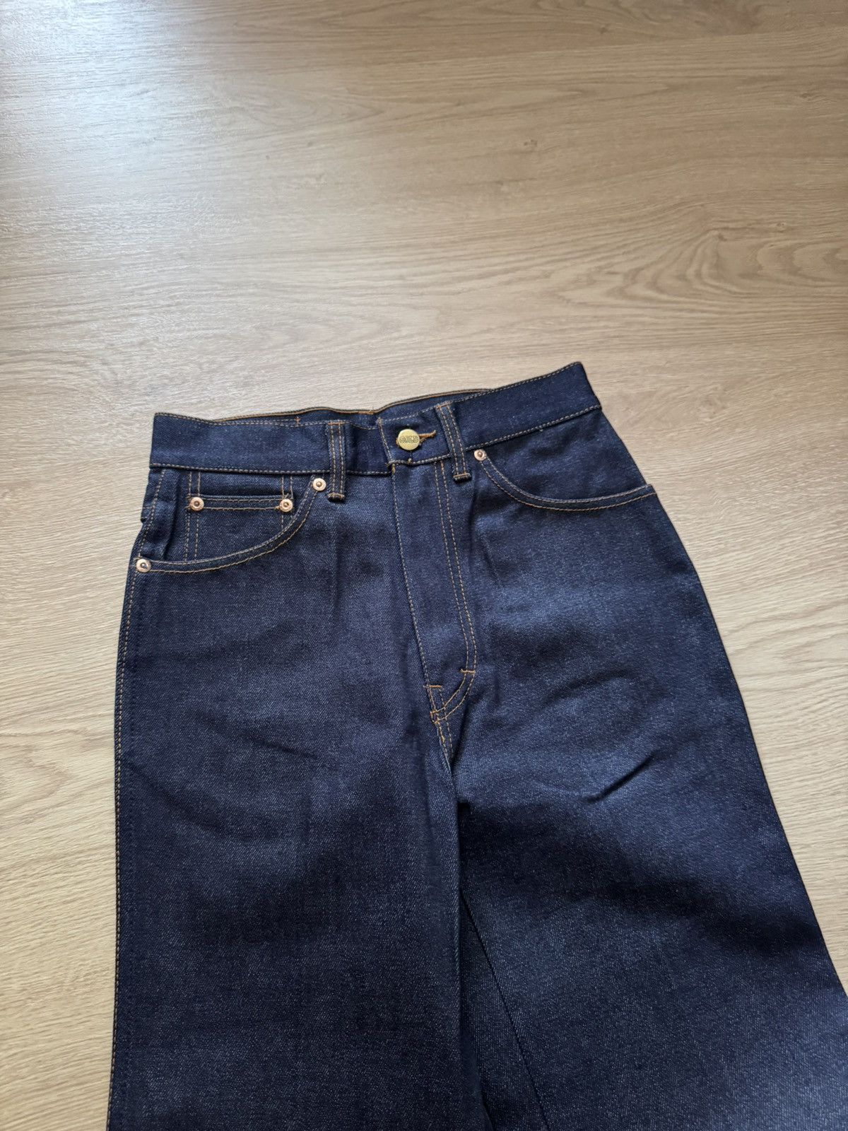 Brutus Vintage 70’s Brutus Gold Women’s Jeans Baggy Hippie Pants Size 28" / US 6 / IT 42 - 2 Thumbnail