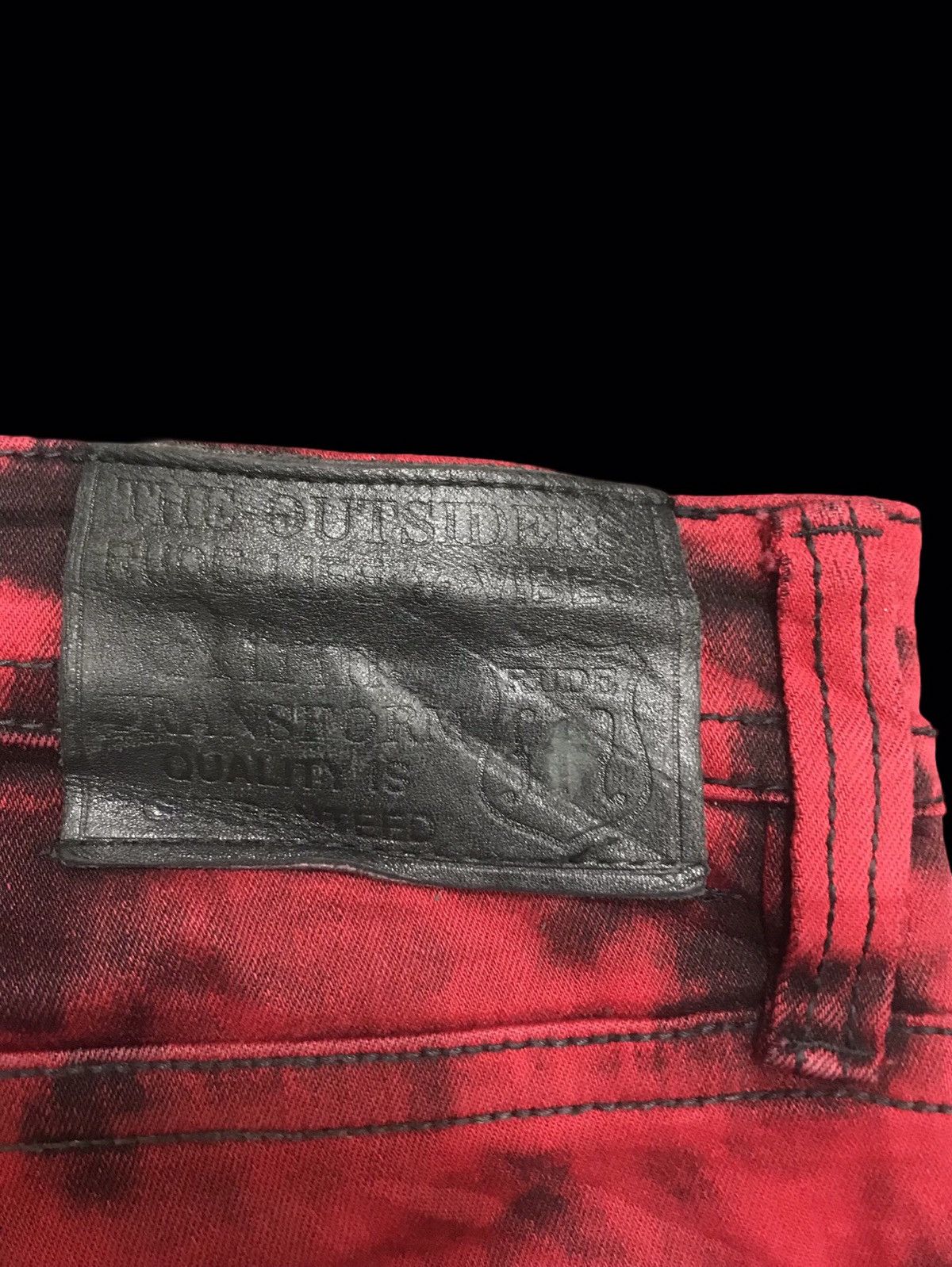 Japanese Brand 💥EMO/GOTHIC STYLE💥Xfrm Sick Design Skinny Soft Denim F245 Size US 29 - 15 Thumbnail