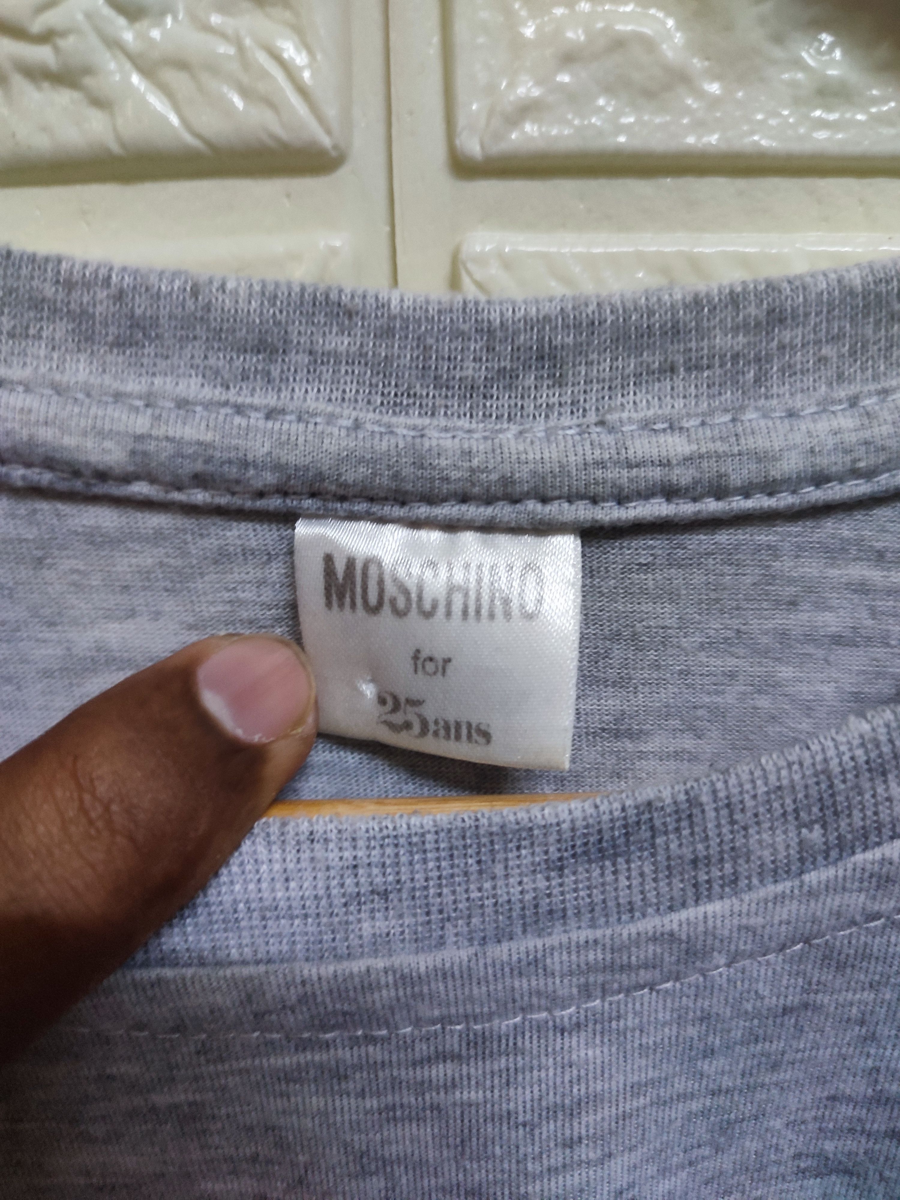 Designer × Moschino vintage Moschino x 25ans 2013 tshirt Size ONE SIZE - 5 Thumbnail