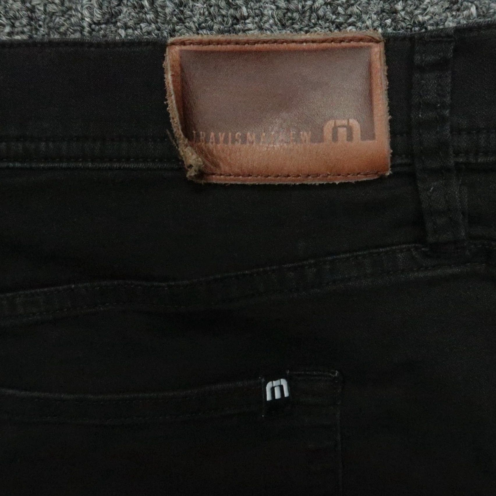 TravisMathew Travis Mathew Jeans Mens 40x33 Black 5 Pocket Straight Denim Legacy Size US 40 / EU 56 - 6 Thumbnail