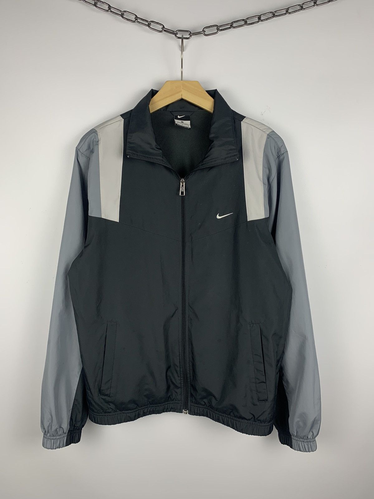 Nike Vintage Y2K Nike Full Zip Retro Nylon Track Jacket Swoosh Size US M / EU 48-50 / 2 - 1 Thumbnail