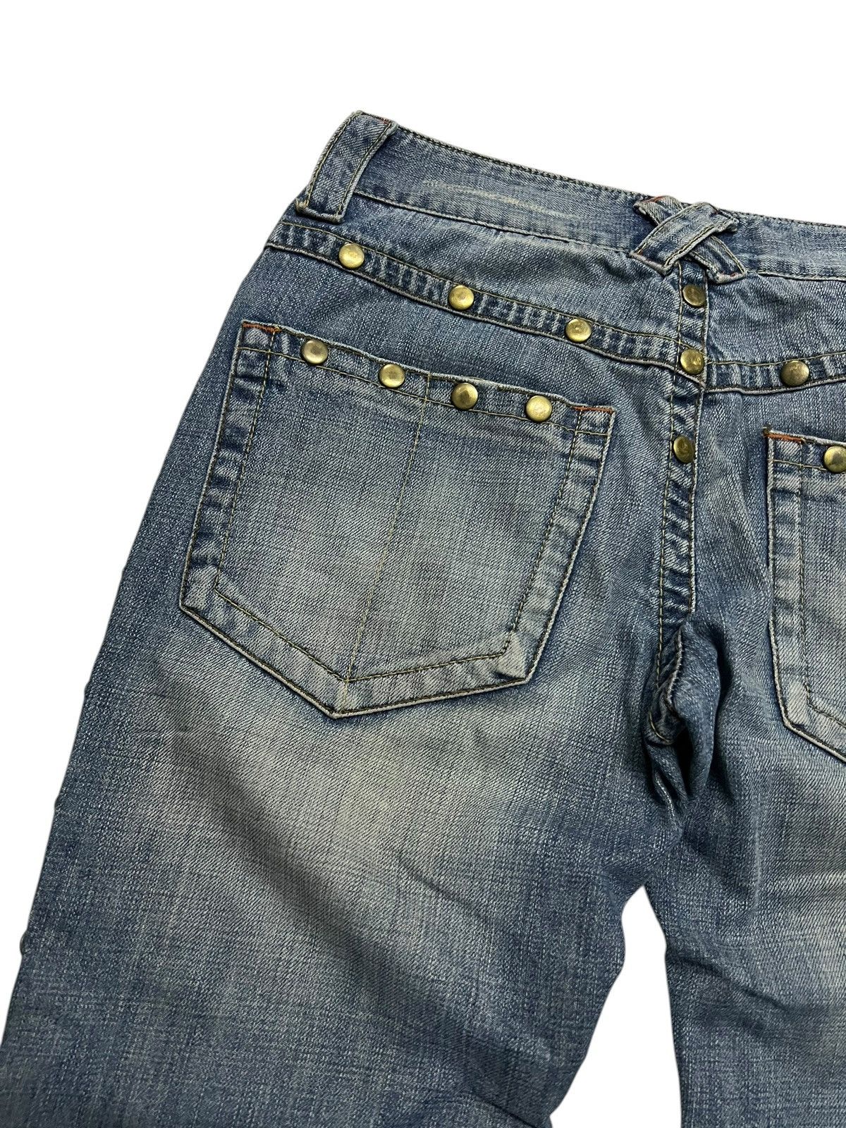 Japanese Brand Flare Jeans Vanquish Distressed Mud Wash Jean Like Kapital Size US 31 - 11 Thumbnail