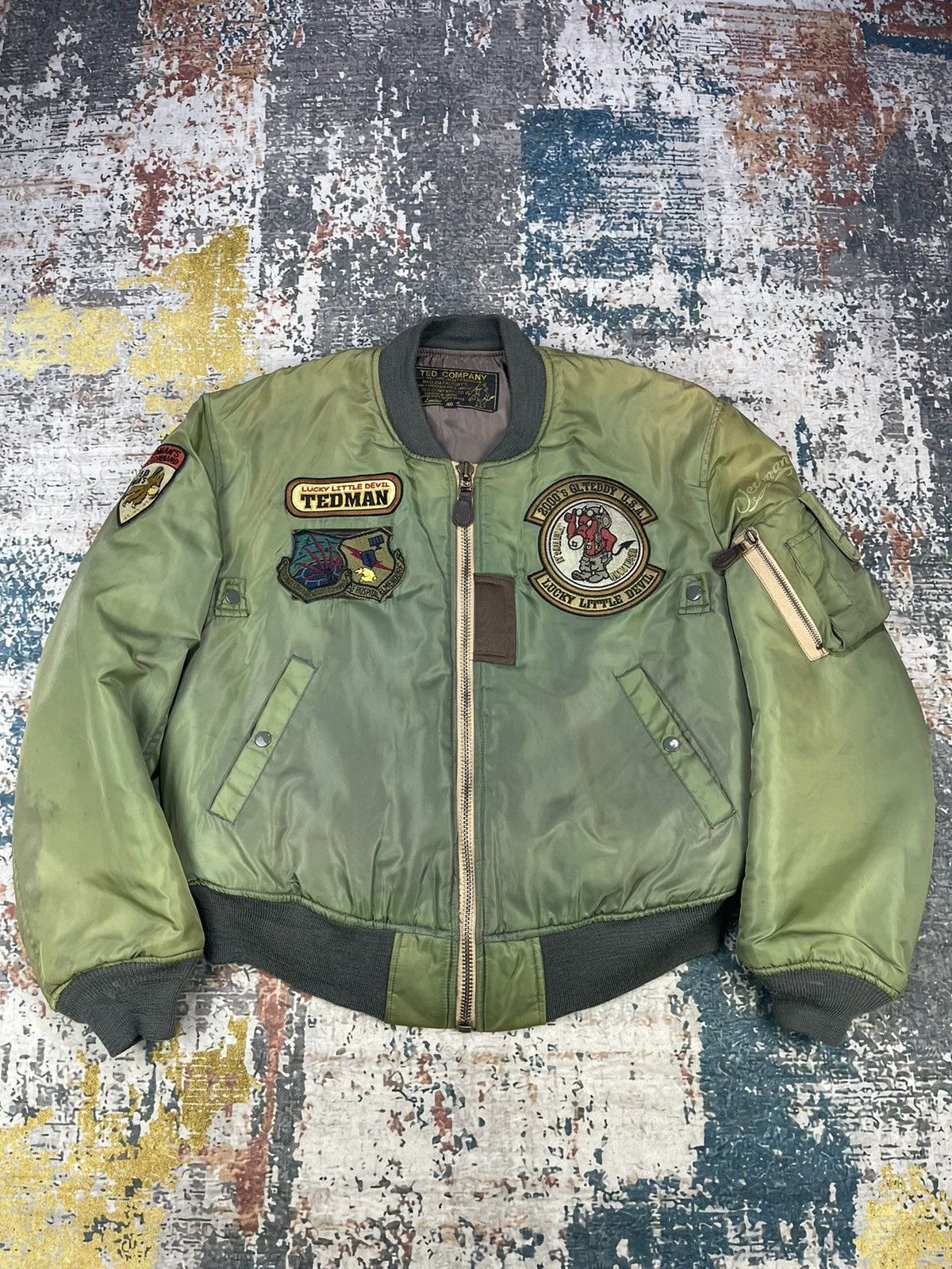 Bomber Jacket Ted Jackets Vintage Tedman Full Patches Type MA-1