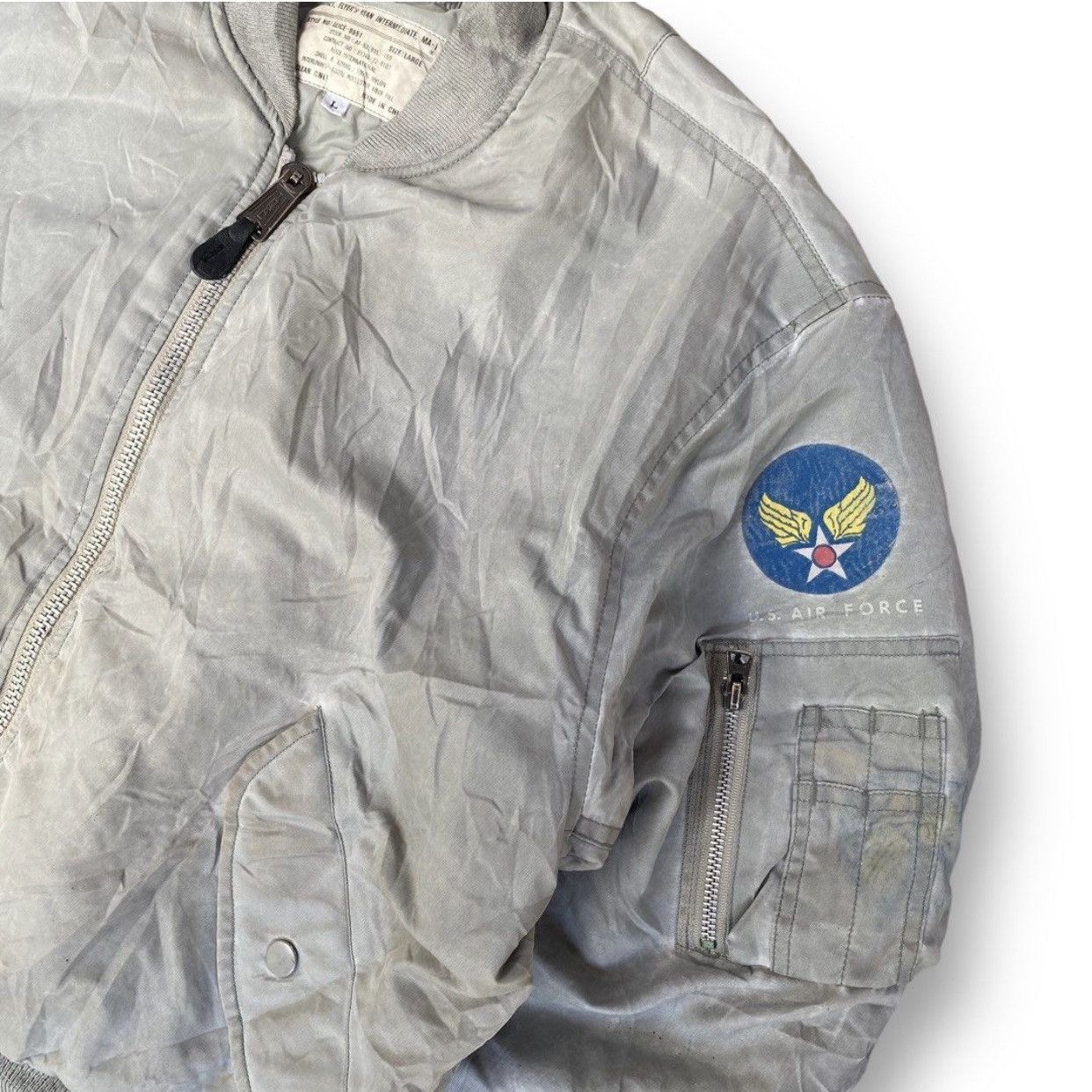 Other Vintage MA 1 US Air Force Reversible Bomber Jacket. #C3 Size US L / EU 52-54 / 3 - 3 Thumbnail