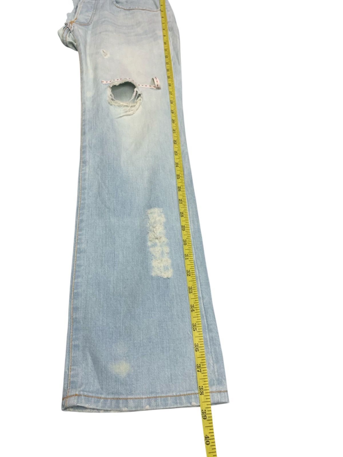 Issey Miyake Issey Miyake Sunao Kuwahara Distressed Design Jeans Size US 30 / EU 46 - 12 Thumbnail