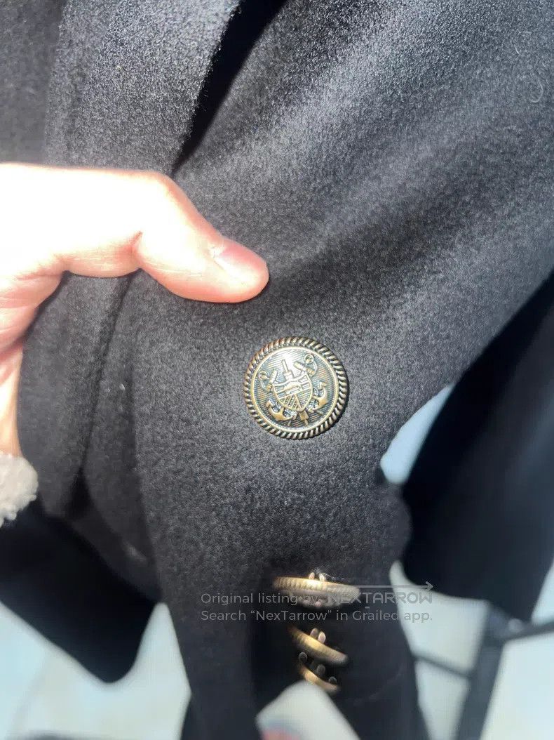Saint Laurent Paris Saint Laurent Paris Double-breasted Navy Peacoat Size US S / EU 44-46 / 1 - 7 Thumbnail