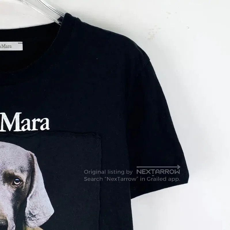 Max Mara MaxMara Black Cotton Graphic T-Shirt . Size XL / US 12-14 / IT 48-50 - 3 Thumbnail