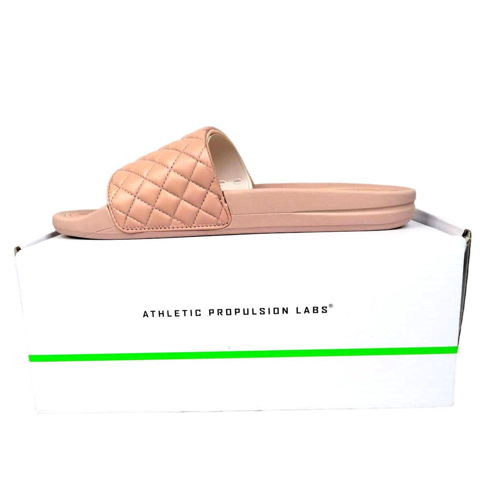 Athletic Propulsion Labs APL-Athletic Propulsion Labs Quilted Leather Slides RoseDust Size US 9 / IT 39 - 6 Thumbnail