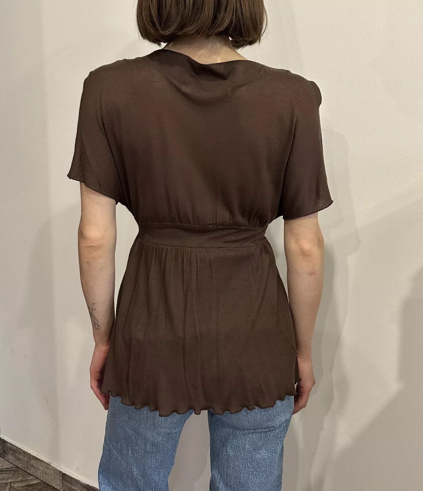 RED Valentino RED Valentino Viscose Cashmere Blend Top V-neck Size M / US 6-8 / IT 42-44 - 2 Thumbnail