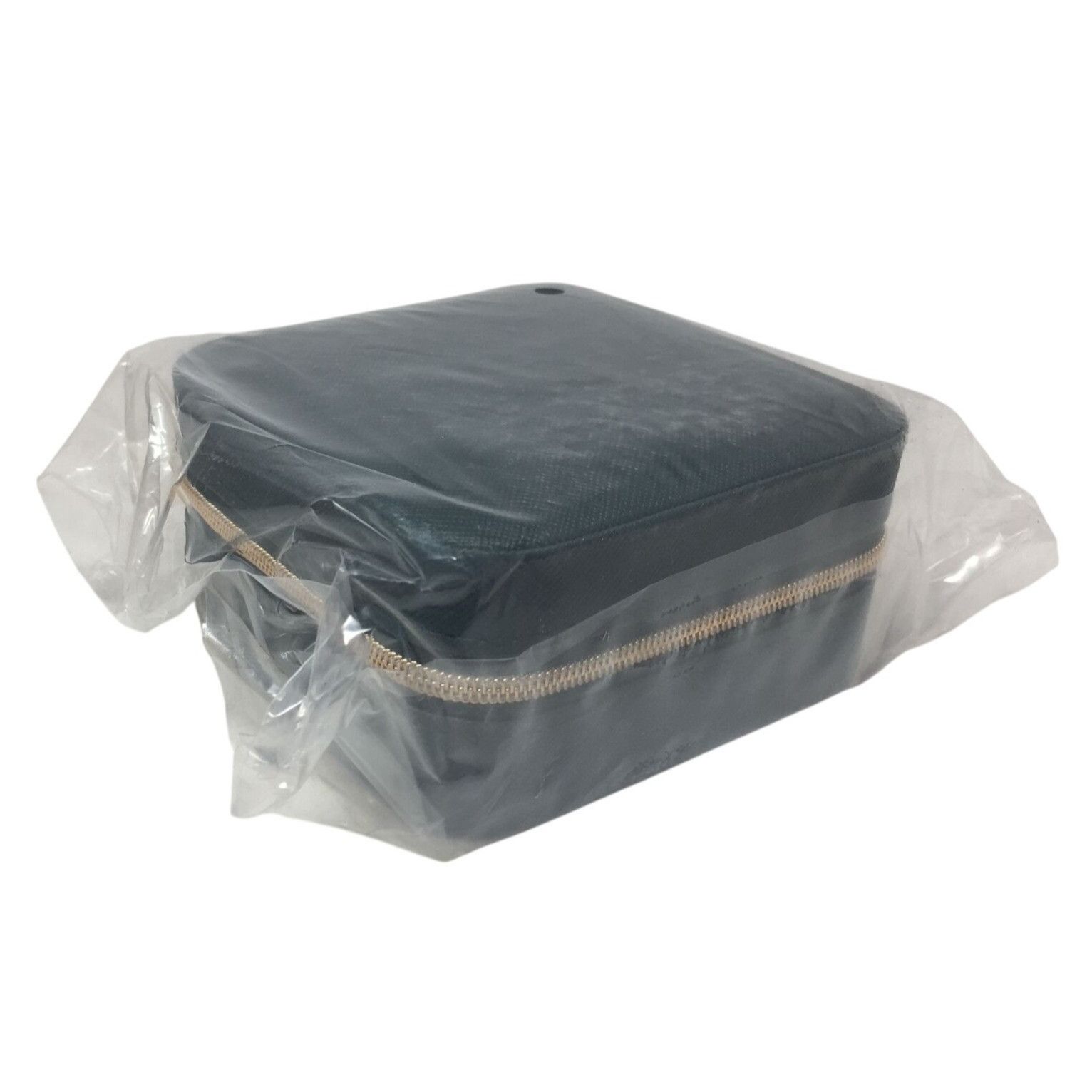 Other Dark Green Zippered Mini Portable Travel Jewelry Box with Go Size ONE SIZE - 4 Thumbnail