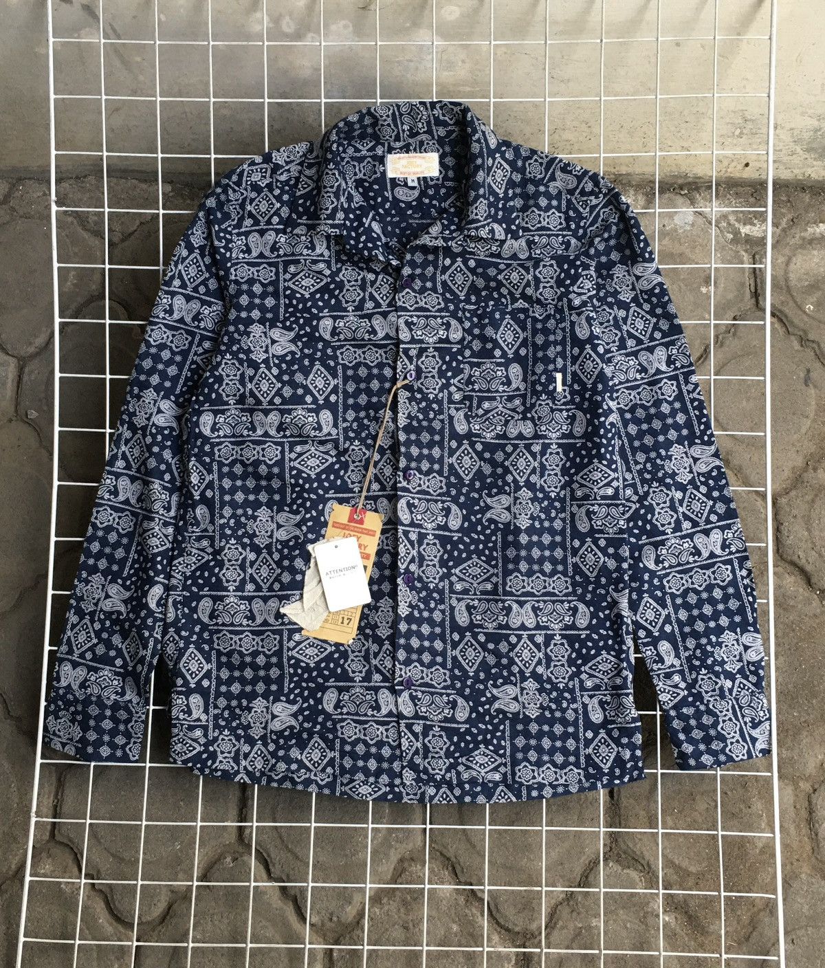 Japanese Brand Joey Factory Bandana Paisley Button Shirt Size US M / EU 48-50 / 2 - 1 Thumbnail