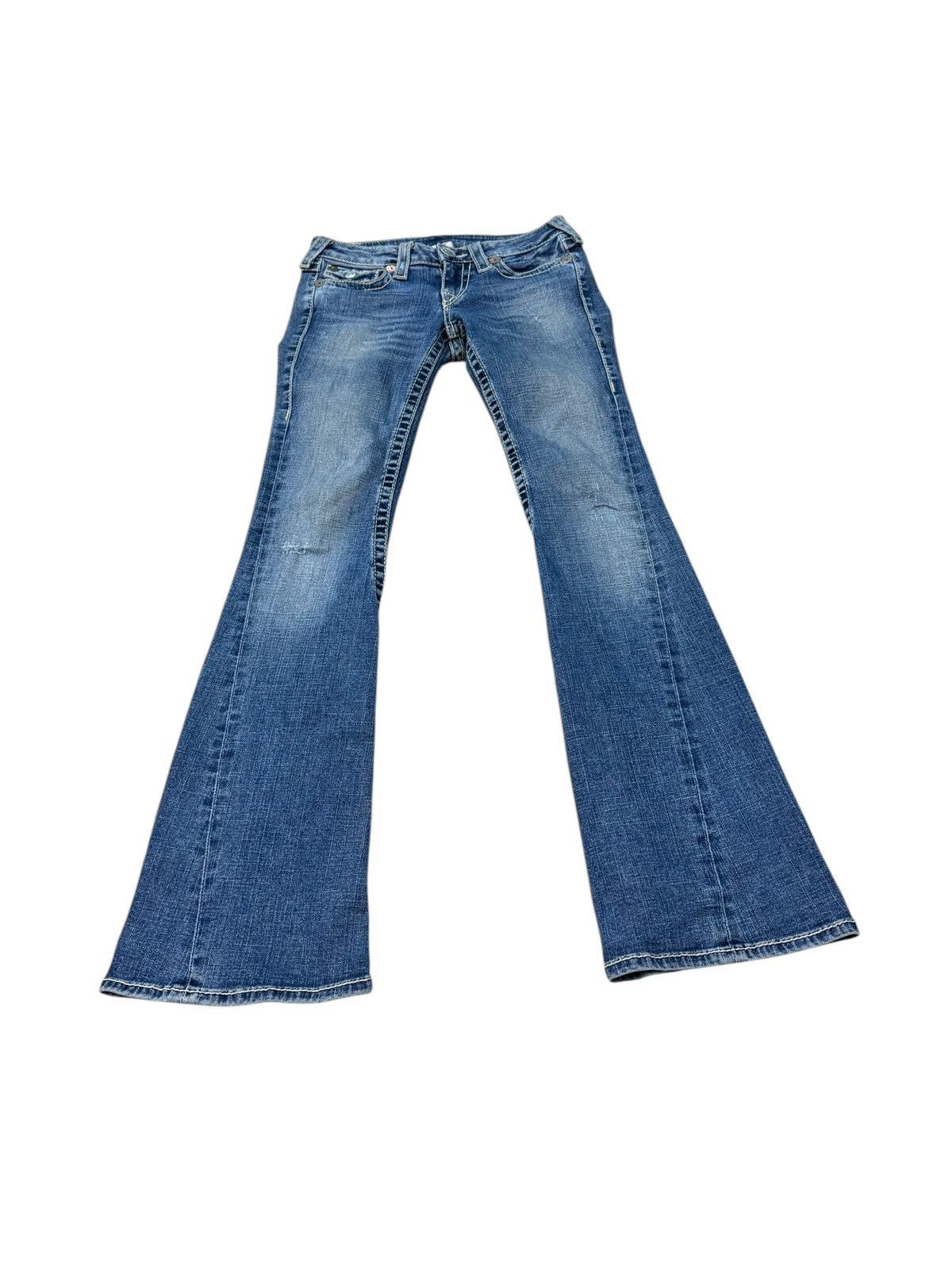 True Religion × Vintage VINTAGE TRUE RELIGION FLARE JEANS Size 28" / US 6 / IT 42 - 2 Thumbnail