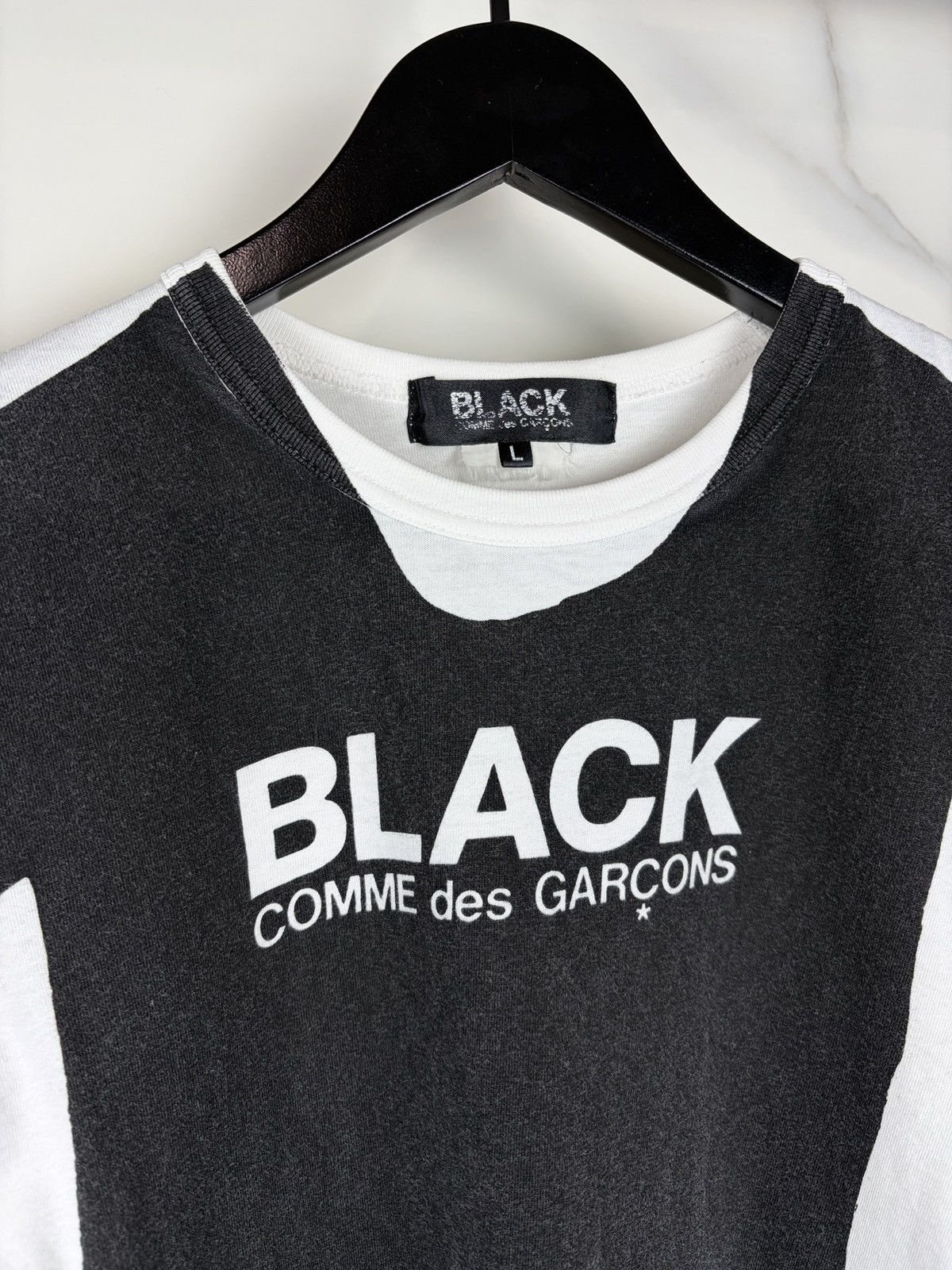 Comme des Garcons SS09 Comme des Garcons Black Trompe Loeil Print Tshirt Poem Size US S / EU 44-46 / 1 - 2 Thumbnail