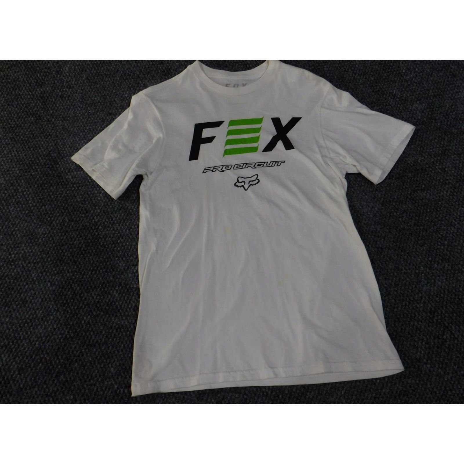 Fox Racing Fox Racing T-Shirt Mens Small White Pro Circuit Motocross Graphic Short Sleeve Crew Neck Size US S / EU 44-46 / 1 - 4 Thumbnail