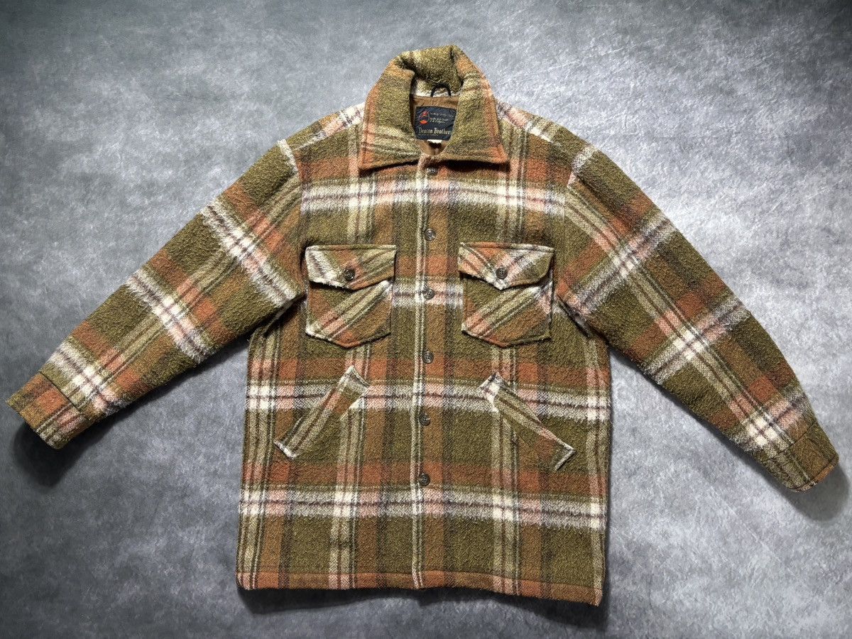 Vintage Vintage Plaid Jacket Lined Chore Coat Wool Deacon Bros Hunt Size US L / EU 52-54 / 3 - 21 Thumbnail