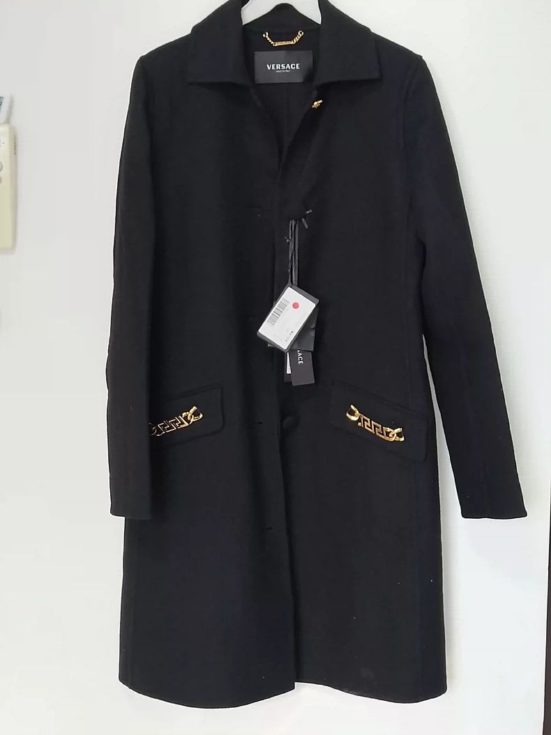 Versace Versace Women's autumn-winter mid-length reversible woolen Size L / US 10 / IT 46 - 3 Thumbnail