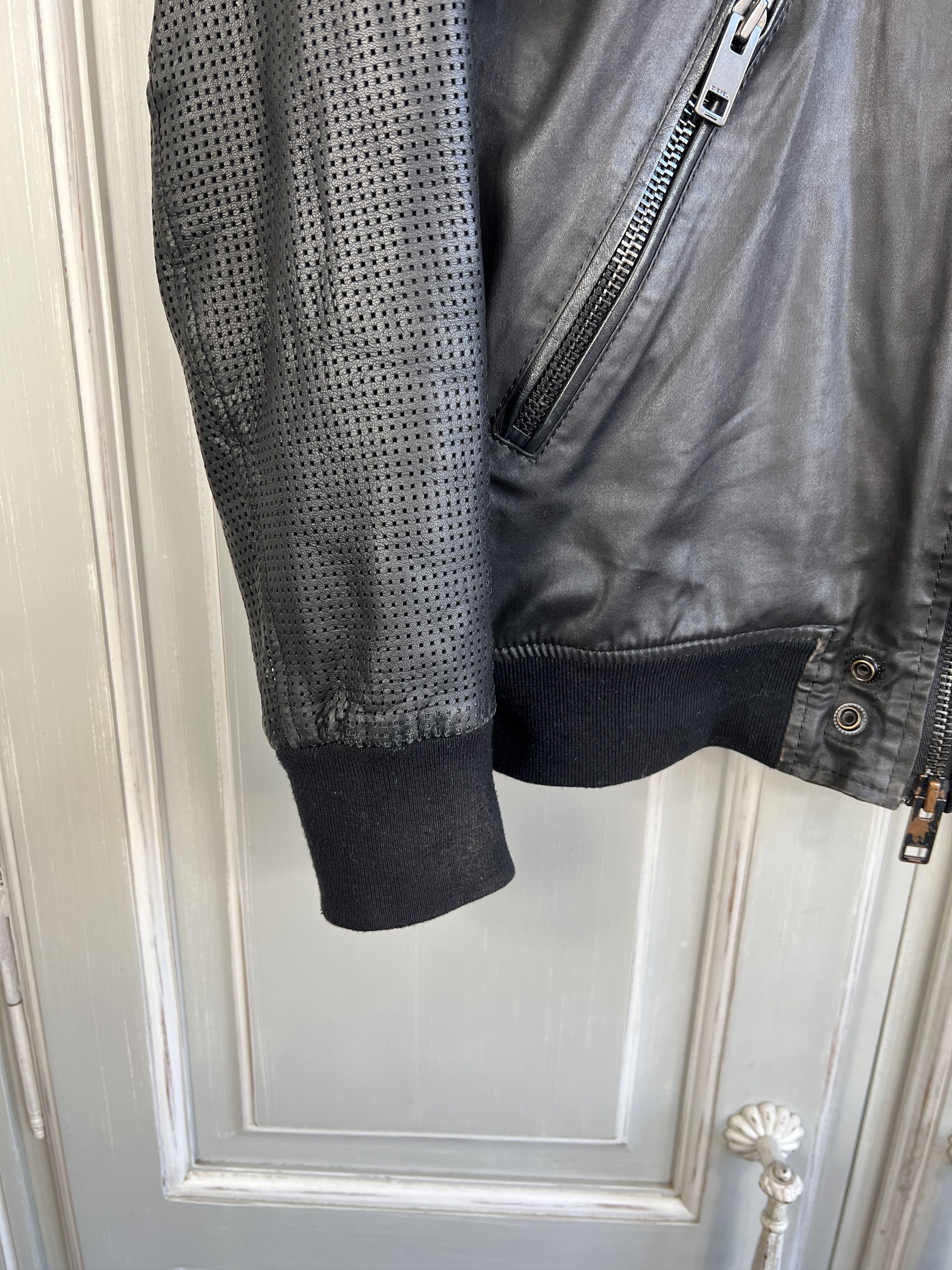 Diesel DIESEL MOTO BIKER JACKET LEATHER Size US S / EU 44-46 / 1 - 2 Thumbnail