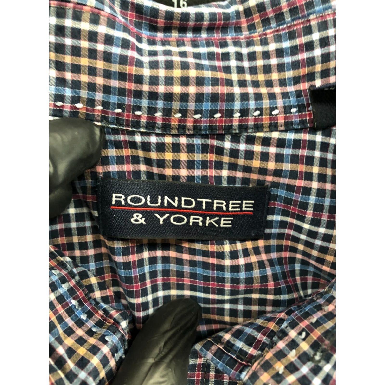 Roundtree & Yorke Roundtree & Yorke Shirt LT Mens Long Sleeve Button-Down Collar Multicolor Plaid Size US L / EU 52-54 / 3 - 6 Thumbnail