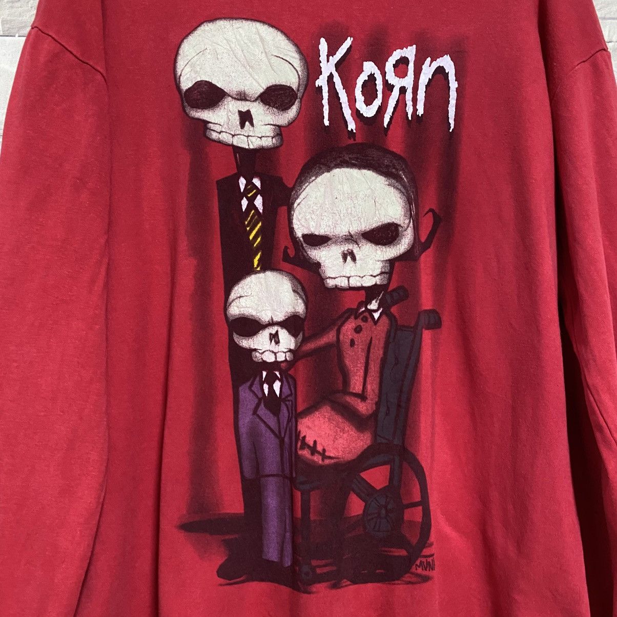 Band Tees Vintage Y2K Korn Shirt Longsleeve Skeletons Size US L / EU 52-54 / 3 - 8 Thumbnail