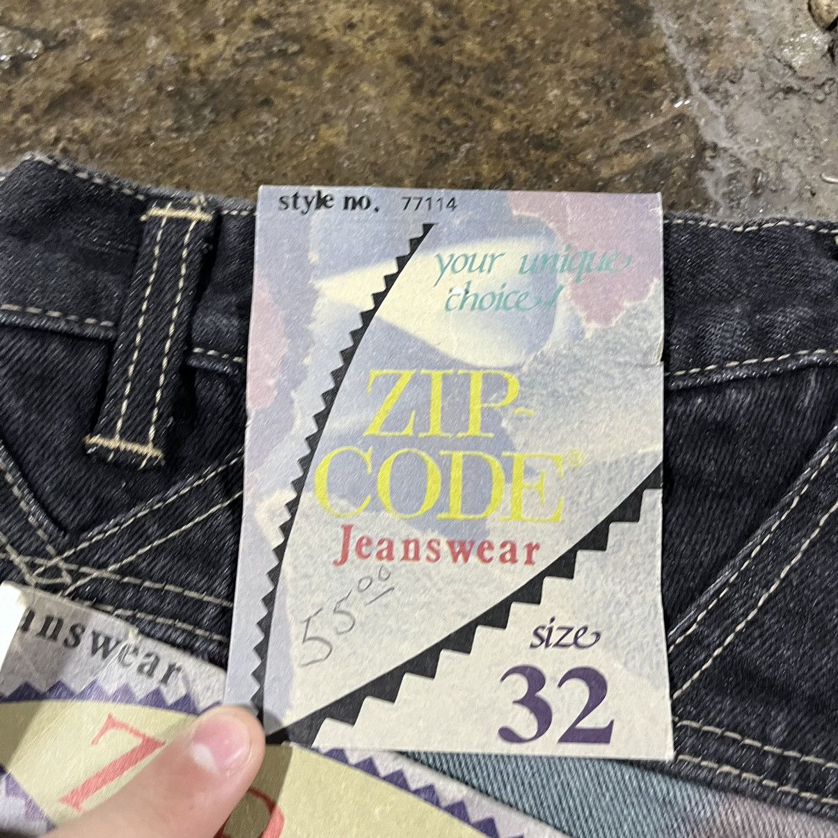 Cross Colours × Southpole × Vintage Crazy Vintage 90s Zip Code Jeans Skater Hip-Hop Style Unique Size US 32 / EU 48 - 6 Thumbnail